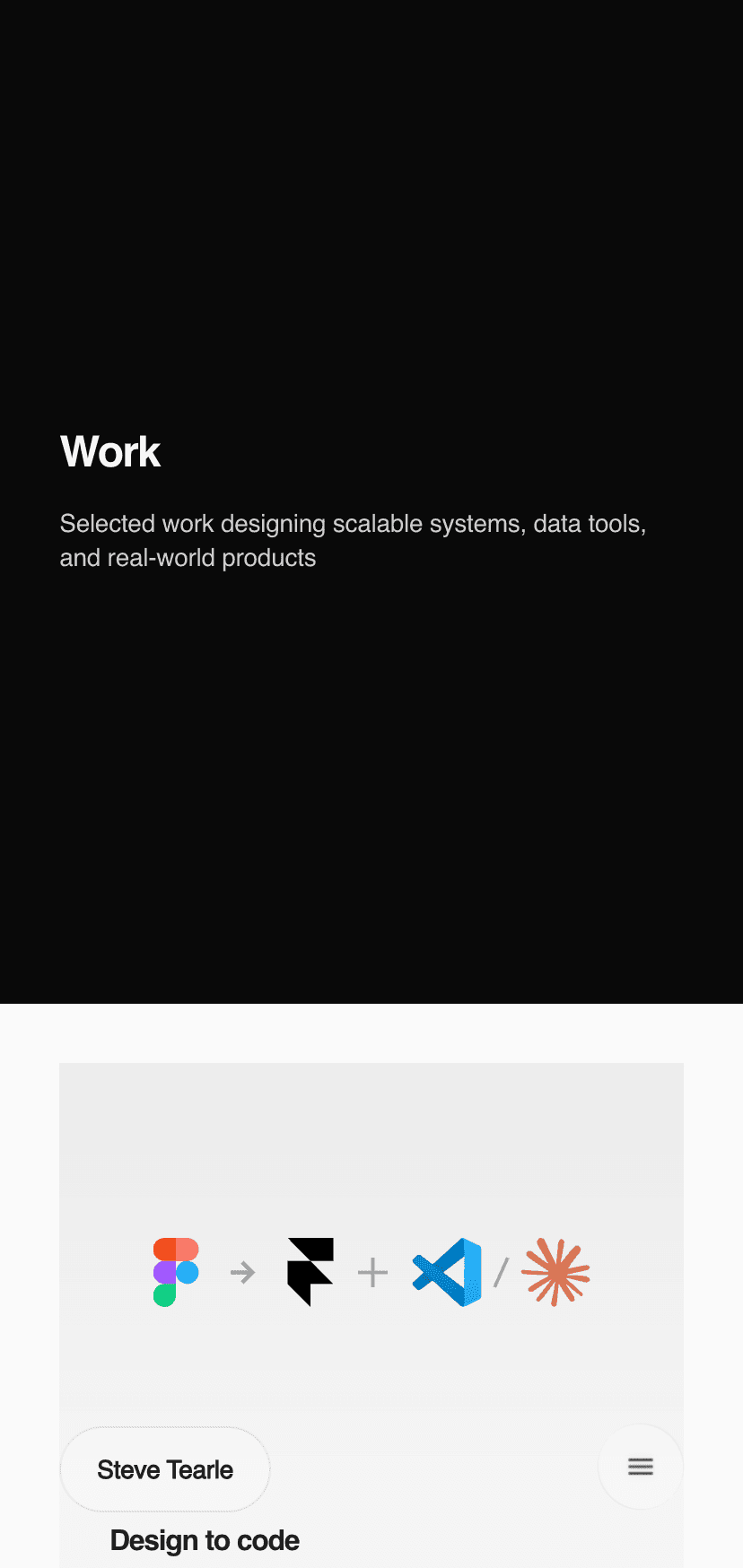 Work: mobile screenshot