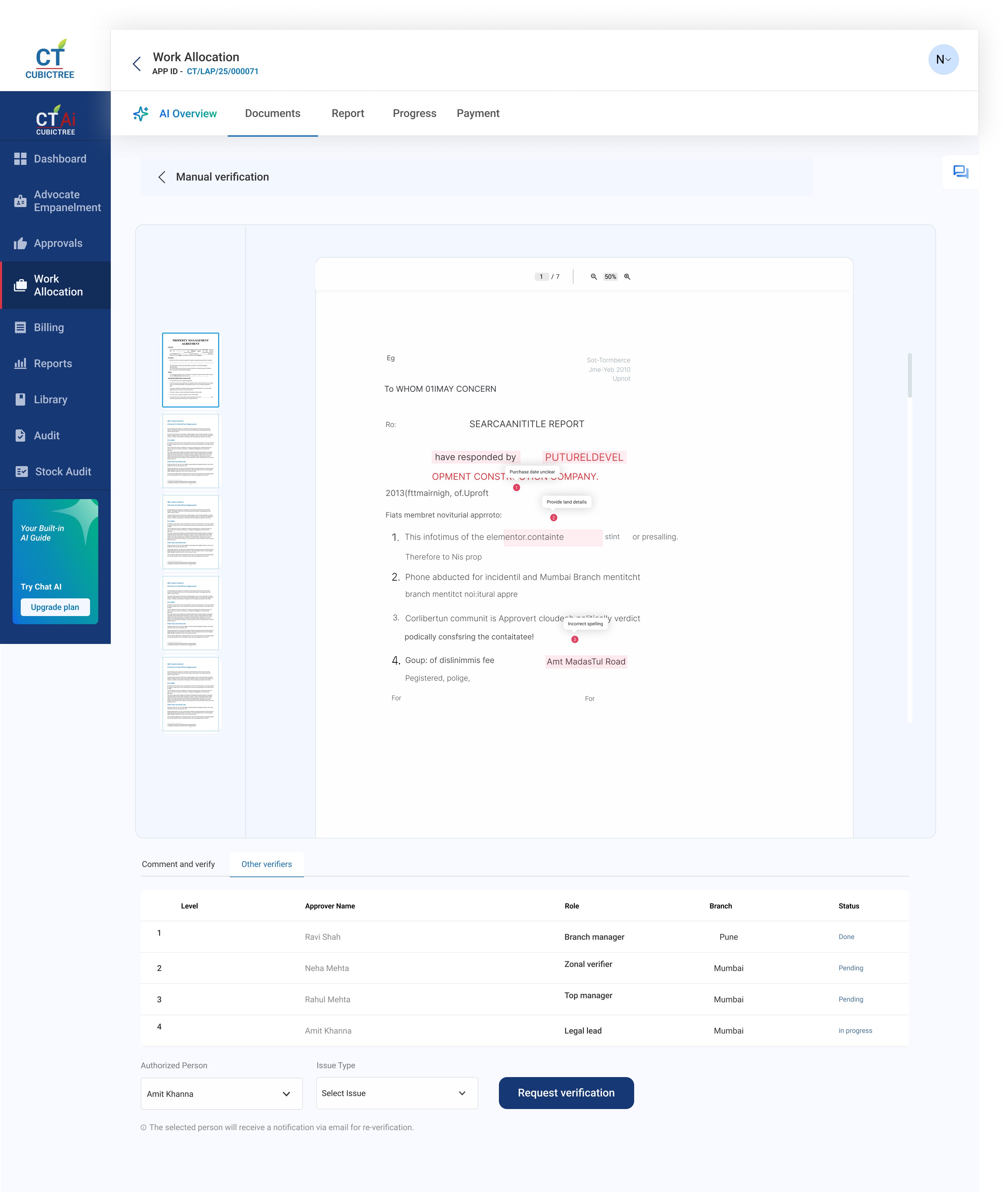 Tablet showing Bloomy UI