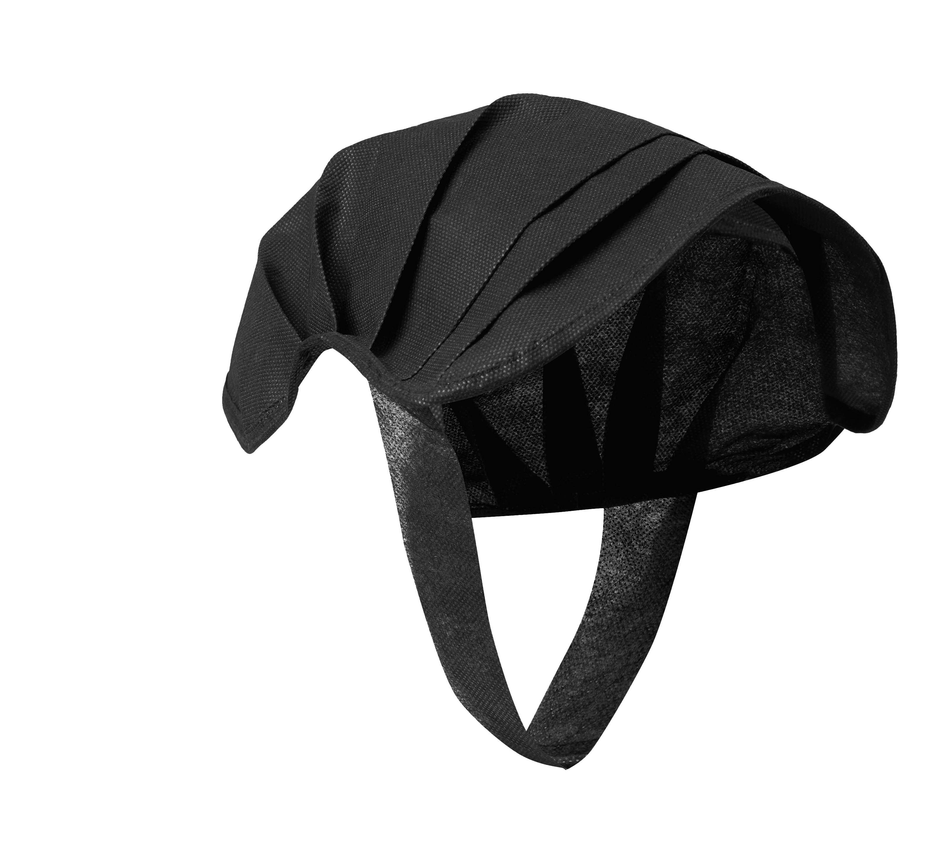 a part of the black headphone