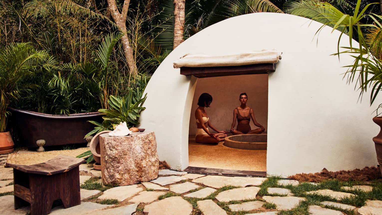 The temazcal: a sweat-lodge tradition older than the country itself.