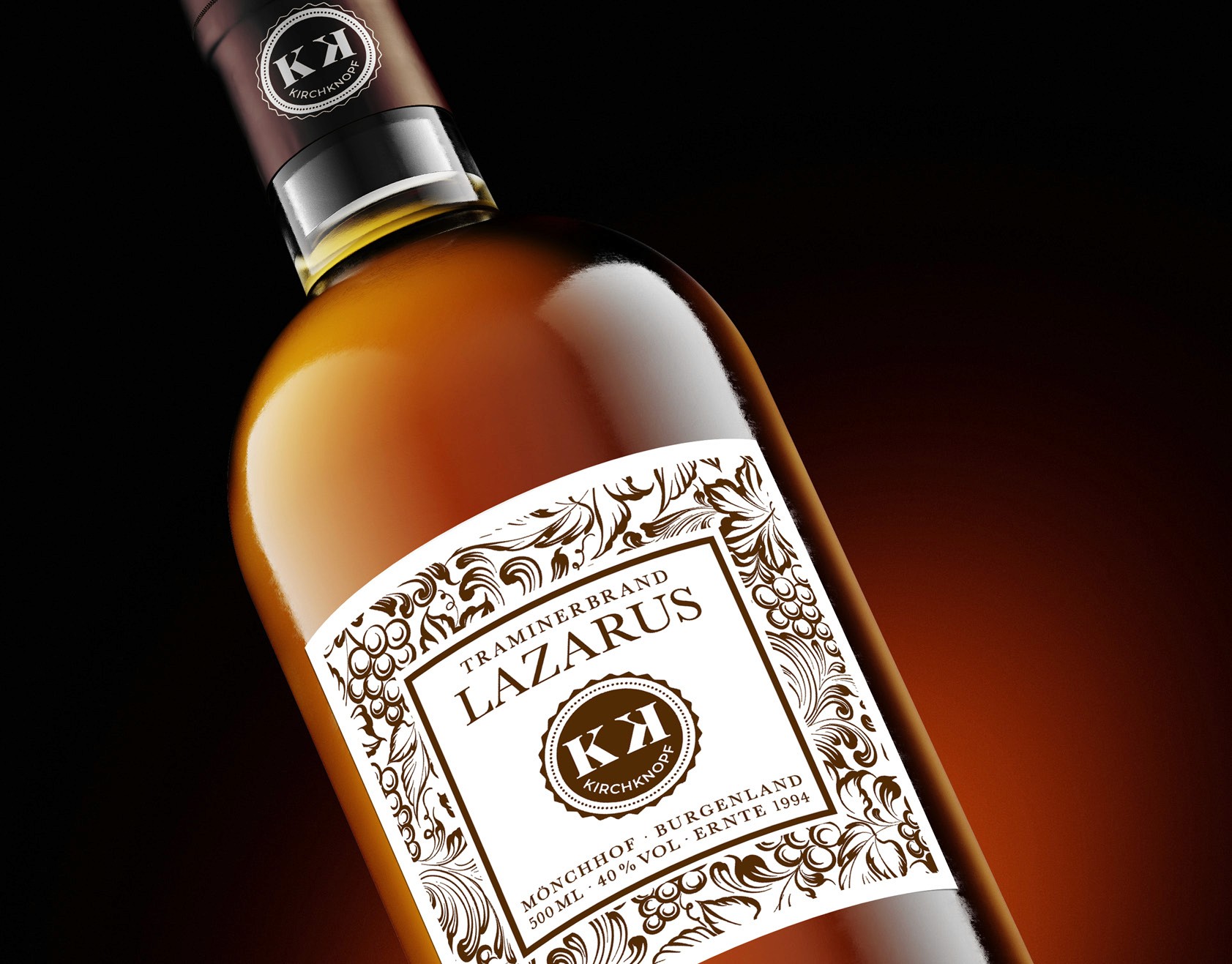 MockUp Flasche Traminerbrand