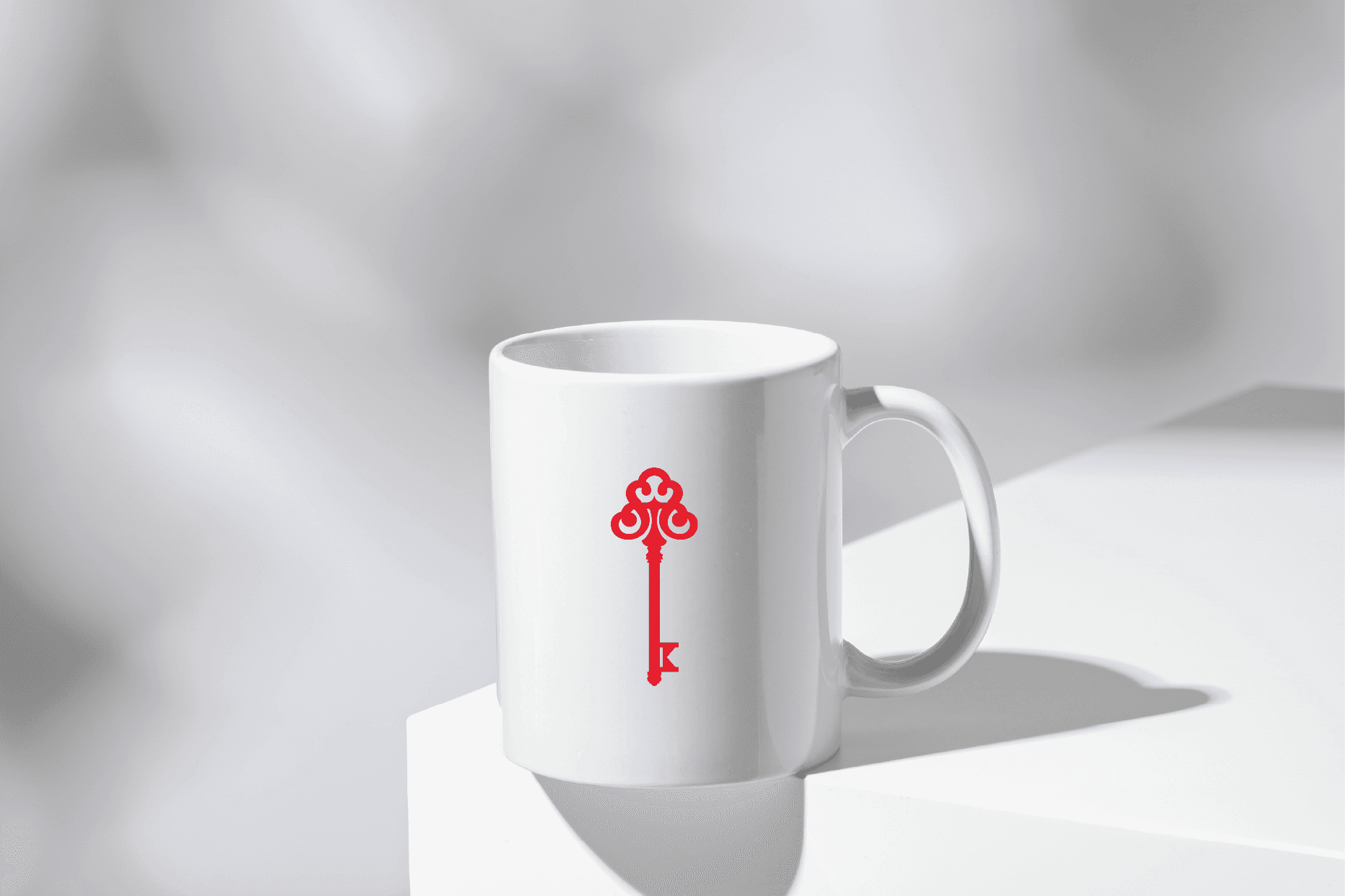 White coffee mug