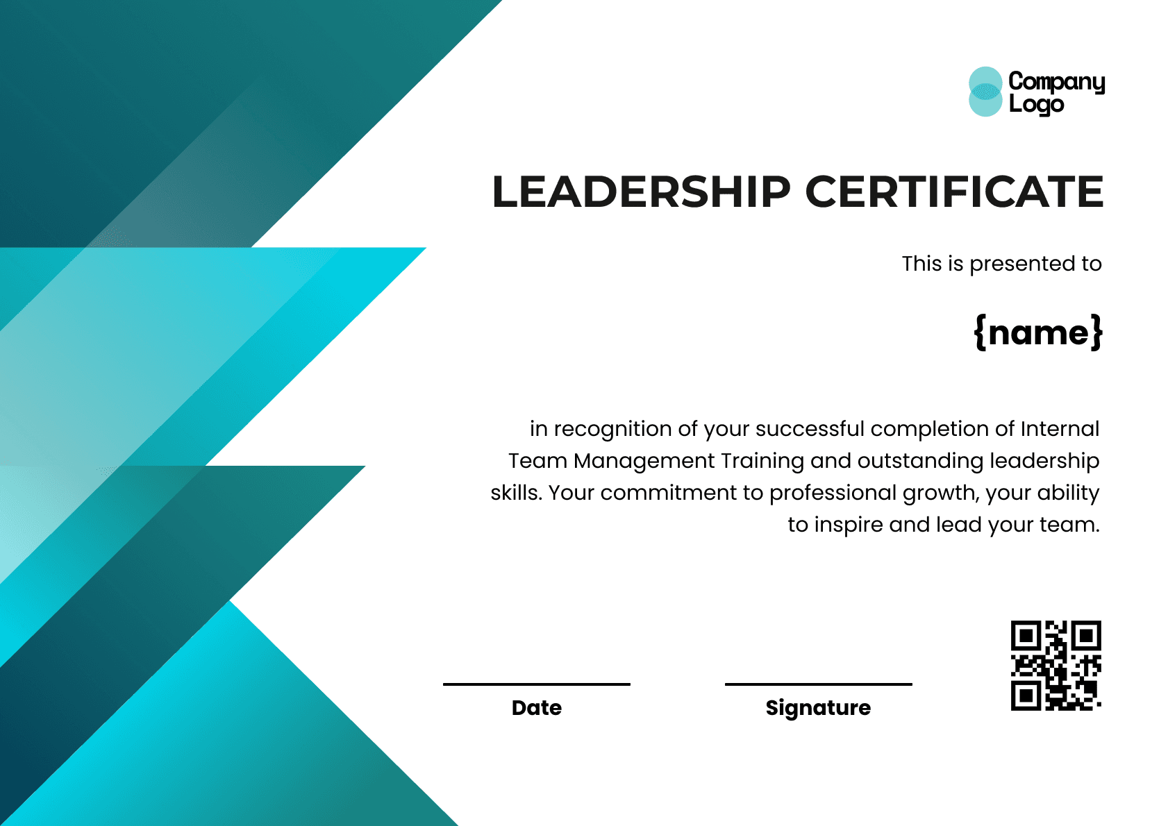 Wauld - Professional and attractive green recognition badge template