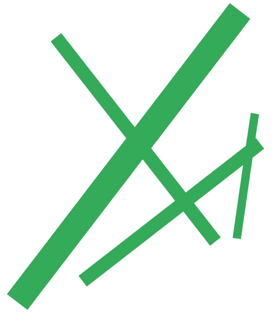 Groen balkenpatroon.