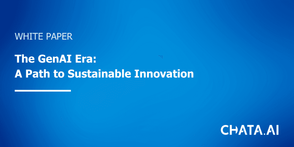 white paper The GenAI Era: A Path to Cost-Efficient Sustainable Innovation