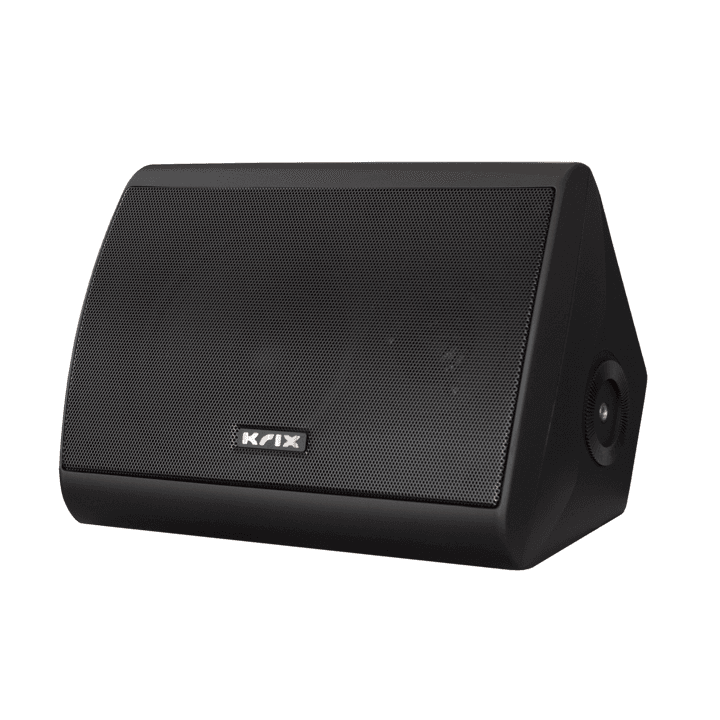 Black KSIX speaker with logo