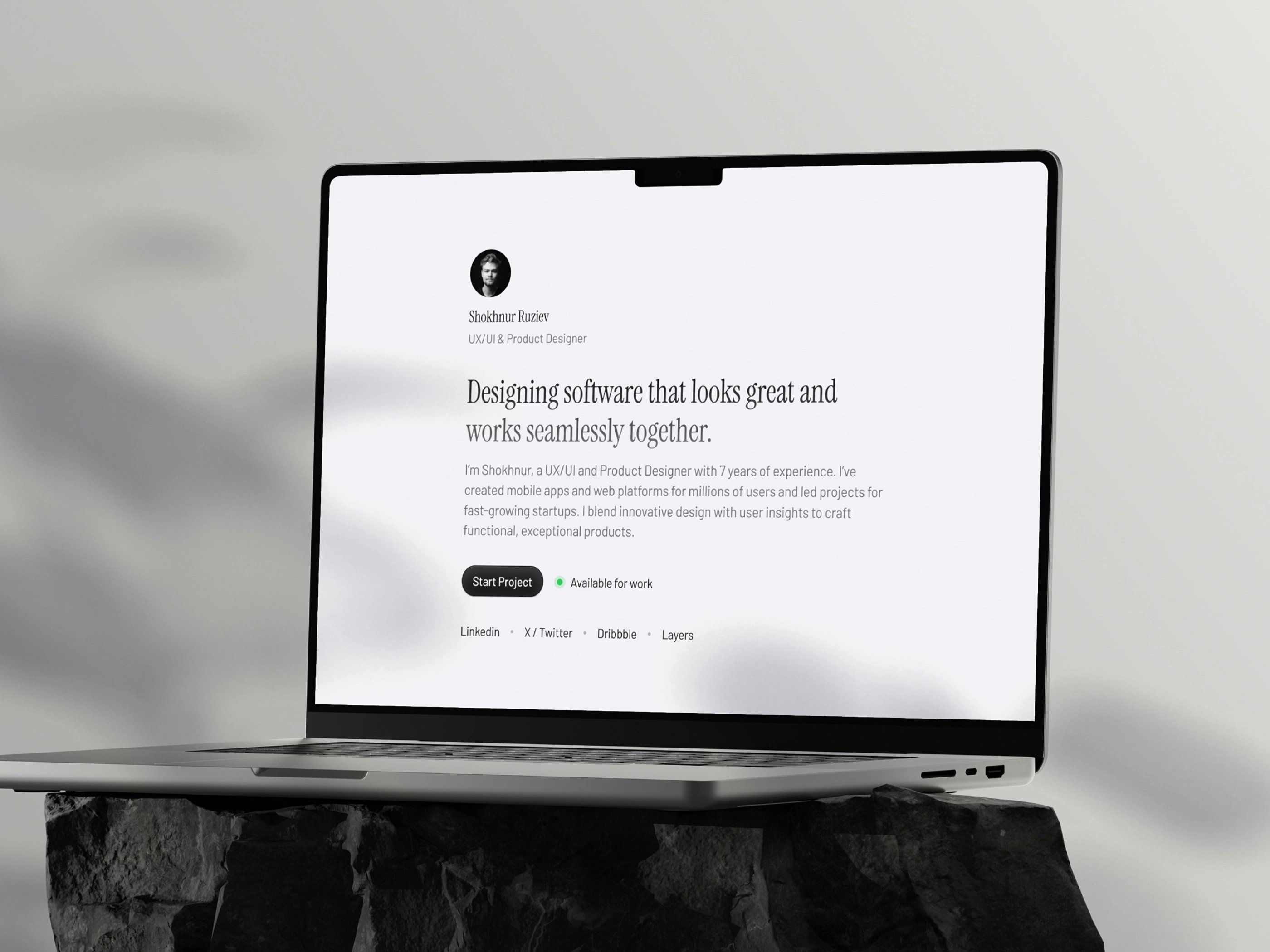 Personal Portfolio Template for Framer