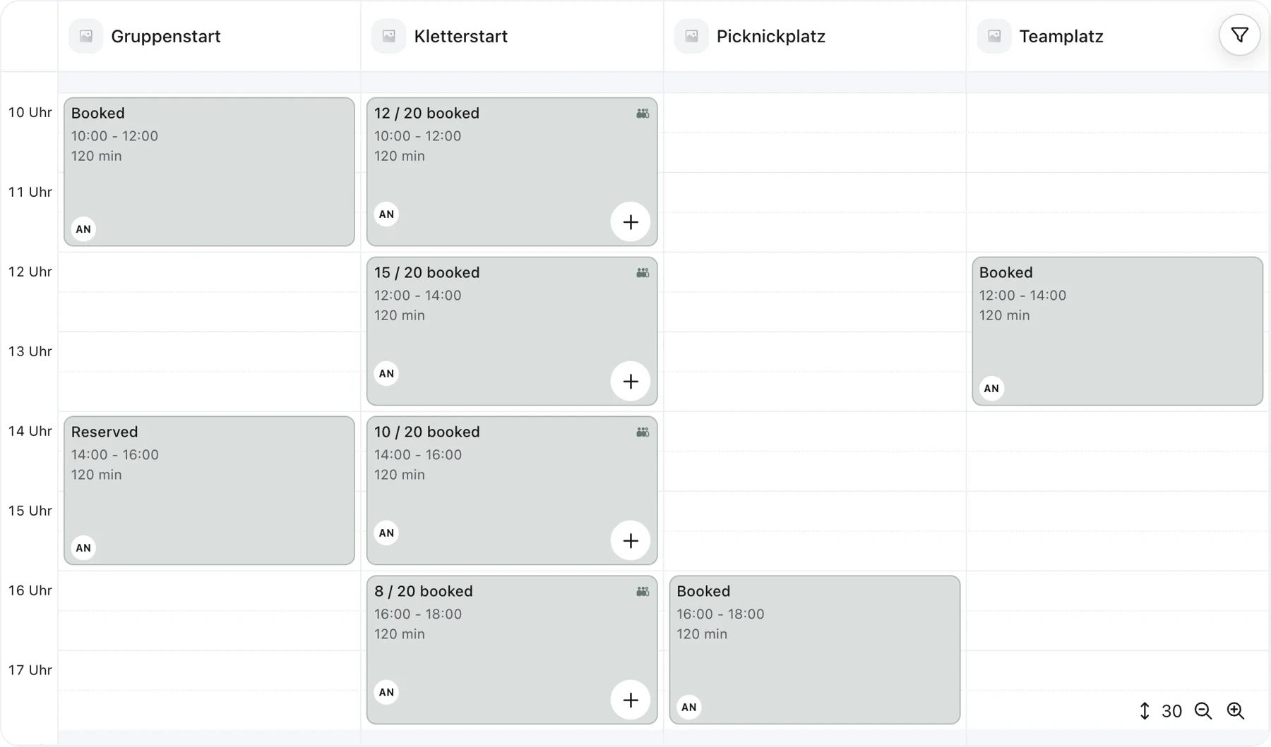 Echter anny Kalender des fiktiven Kletterwalds Waldwinkel am 24. Oktober