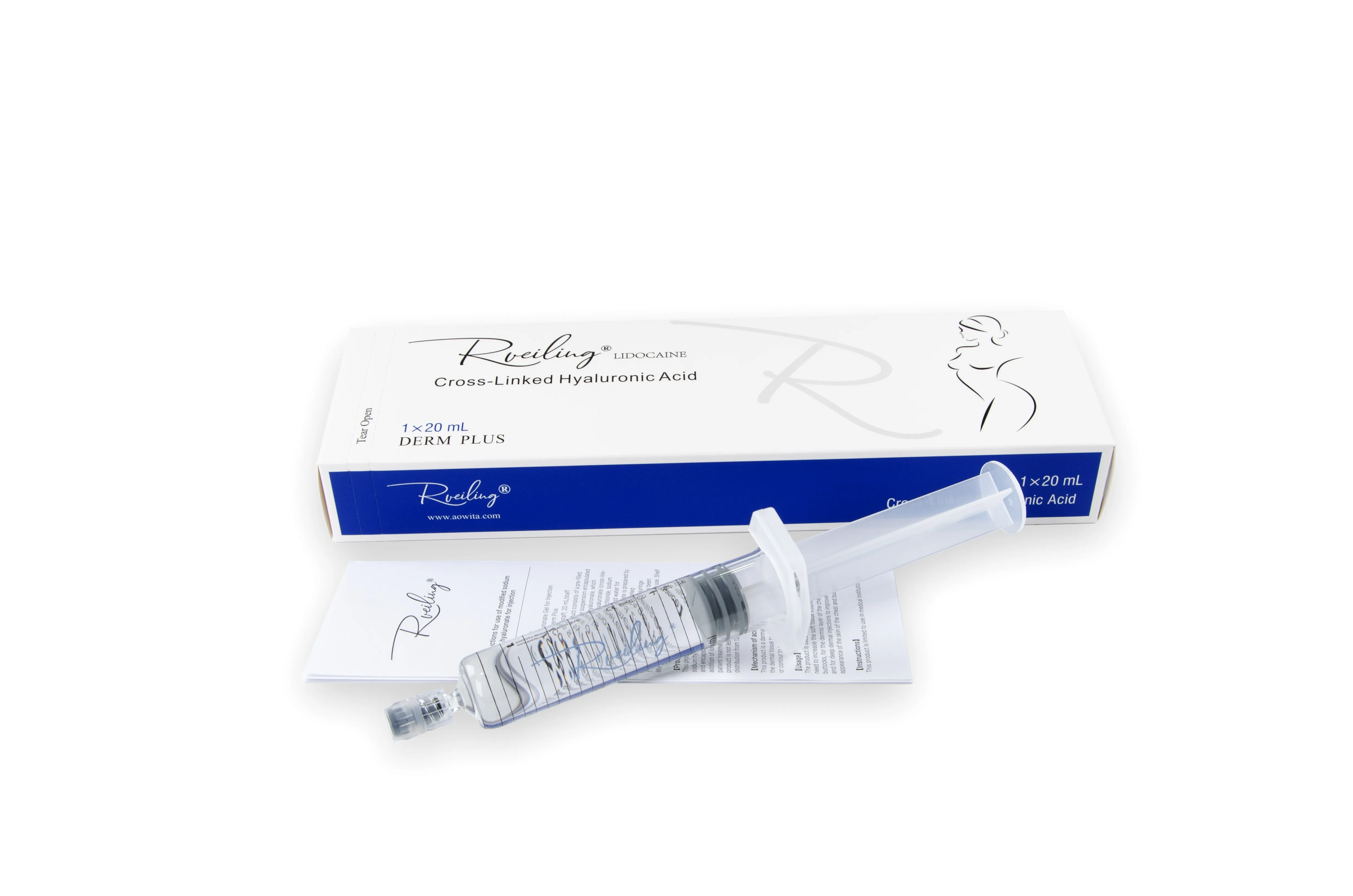 Leading Manufacturer & Global Supplier of Cross-linked Hyaluronic Acid Derm Plus 20ml