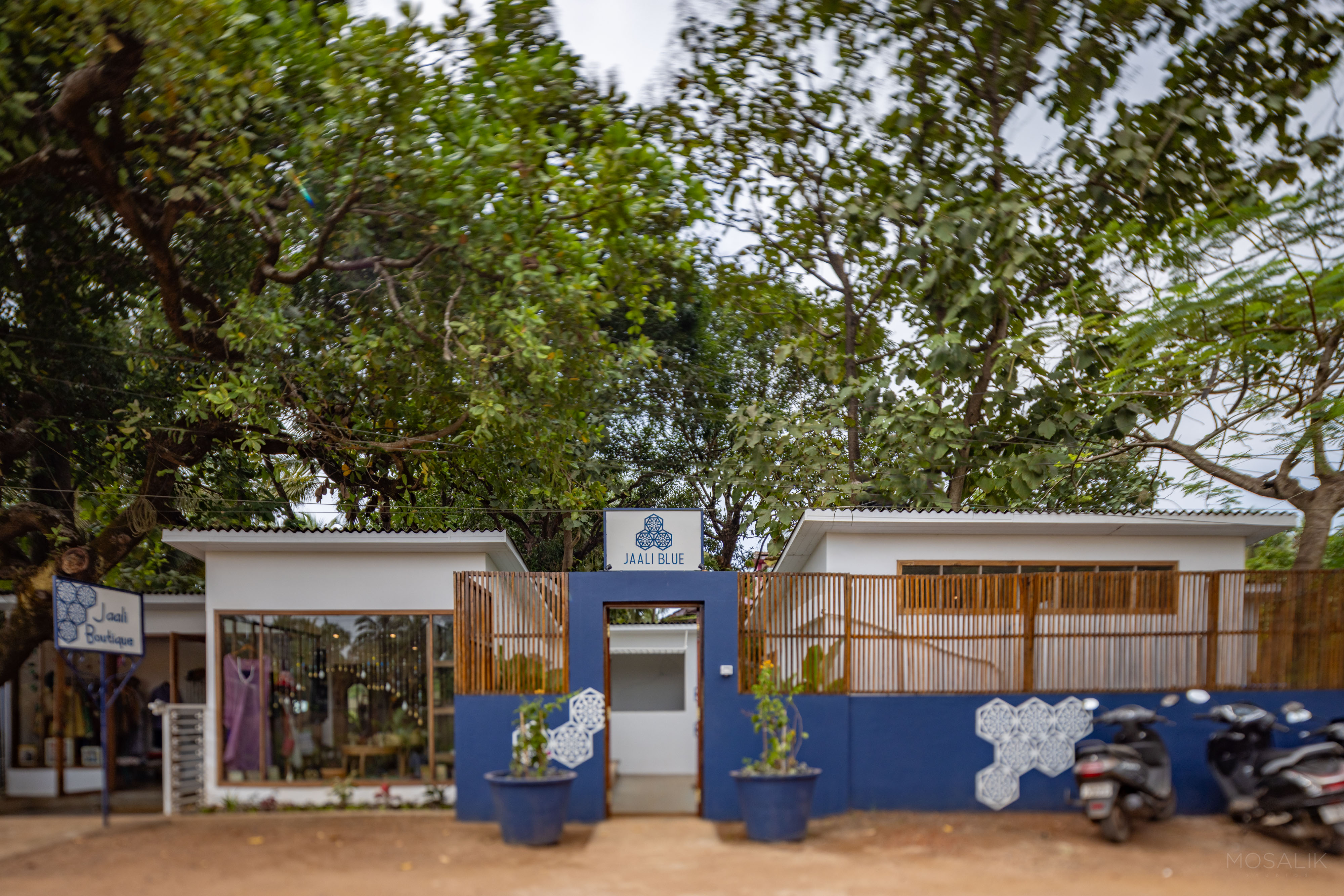 Jaali Blue Entrance