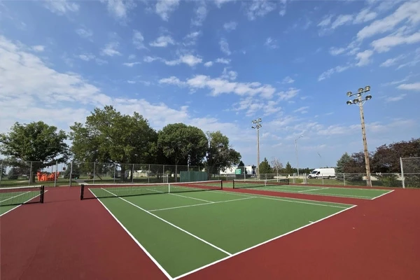 Tennis court resurfaced by Pro Track and Tennis
