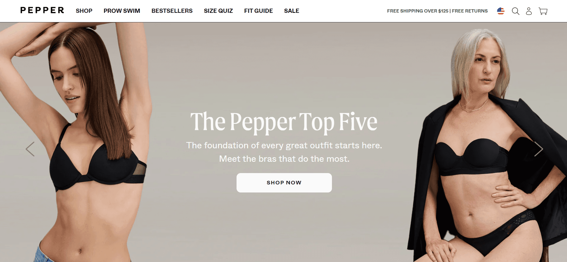 Pepper’s homepage