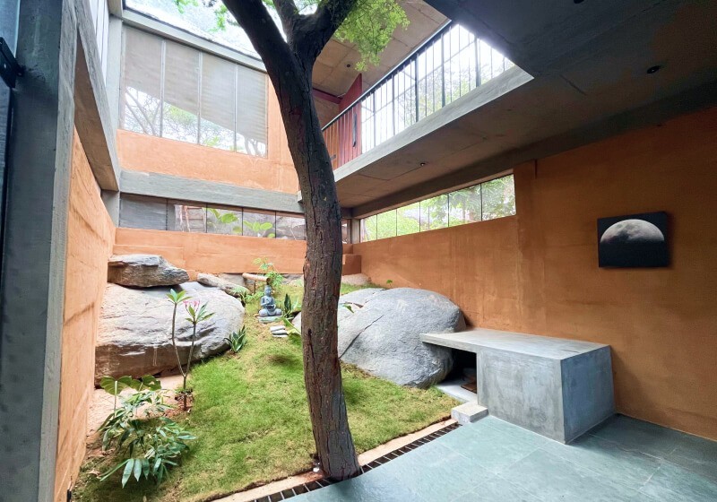 A flower-filled ring floats in fluffy clouds.