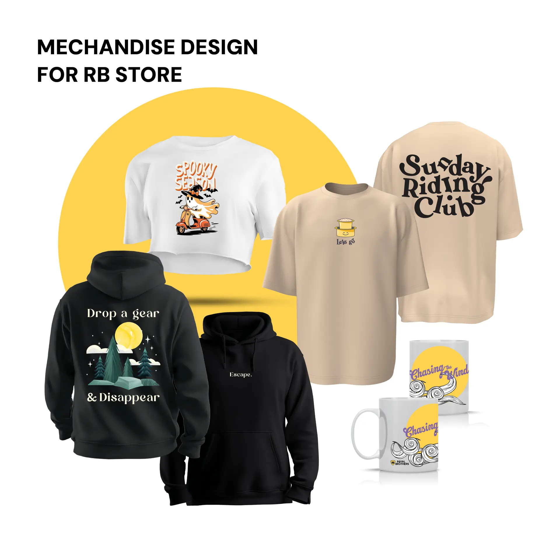 Merchandise Designs for Royal Brothers