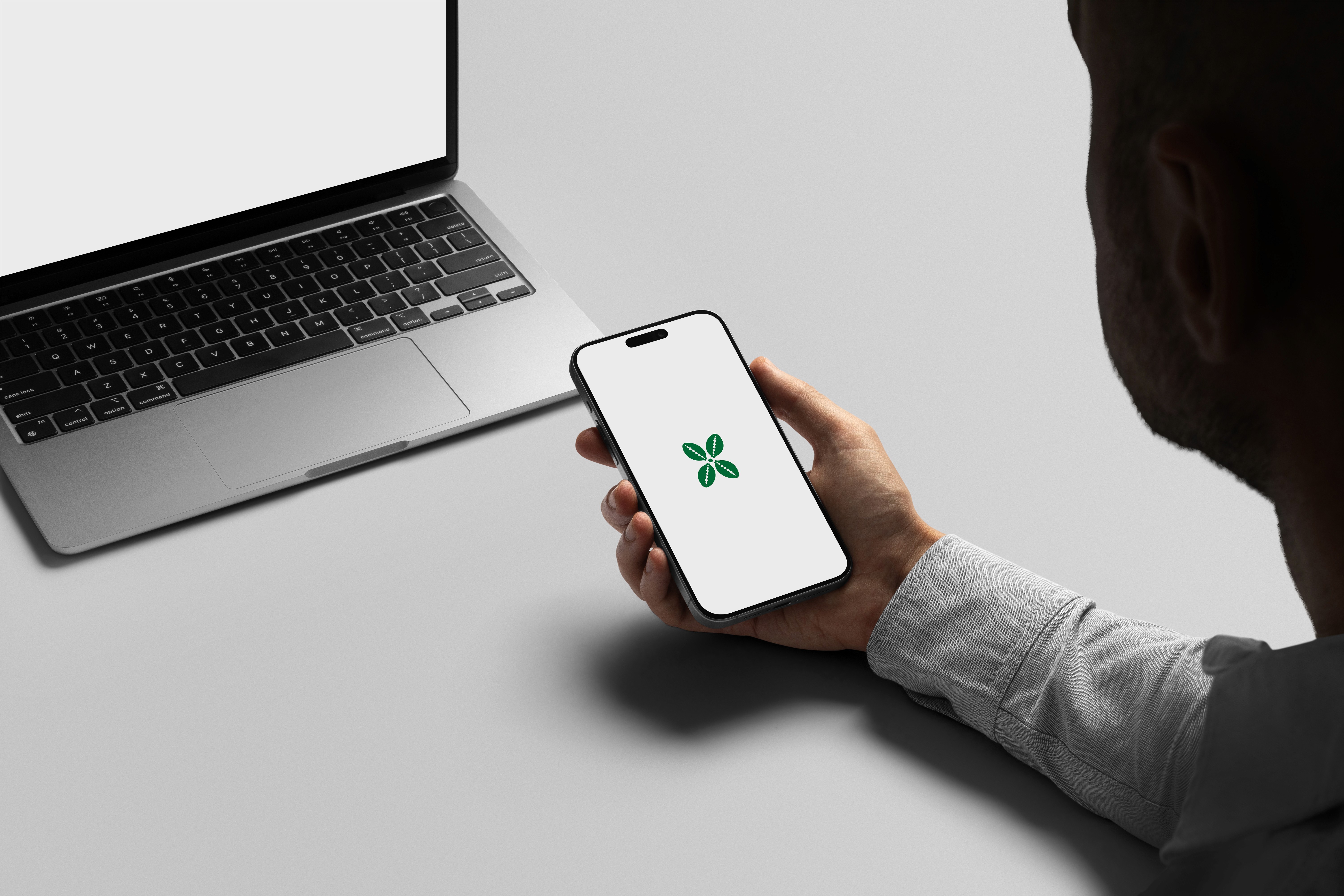 Trybepay logo preview tablet angle