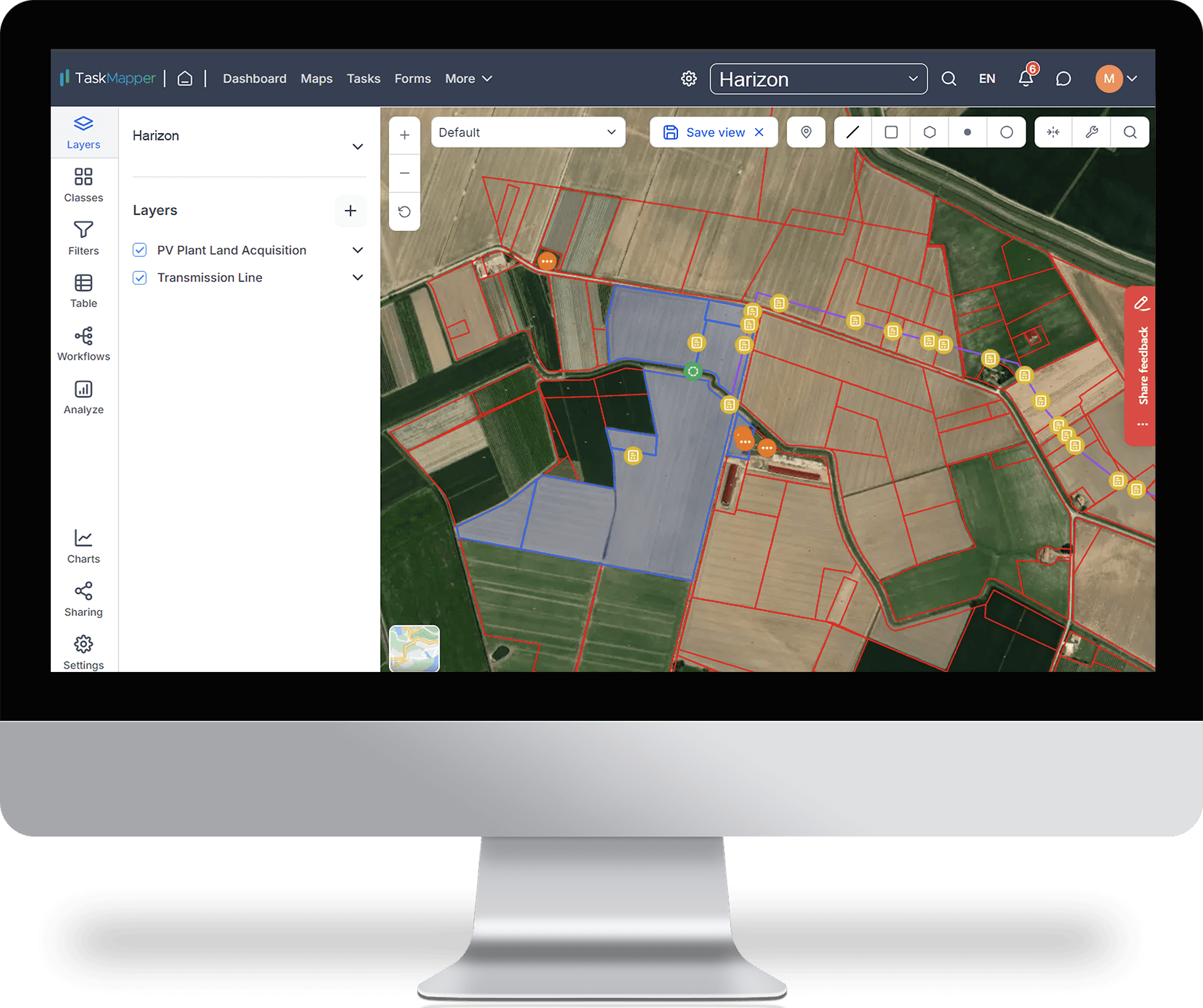 Manage interconnection processes for solar energy projects with TaskMapper by SenseHawk