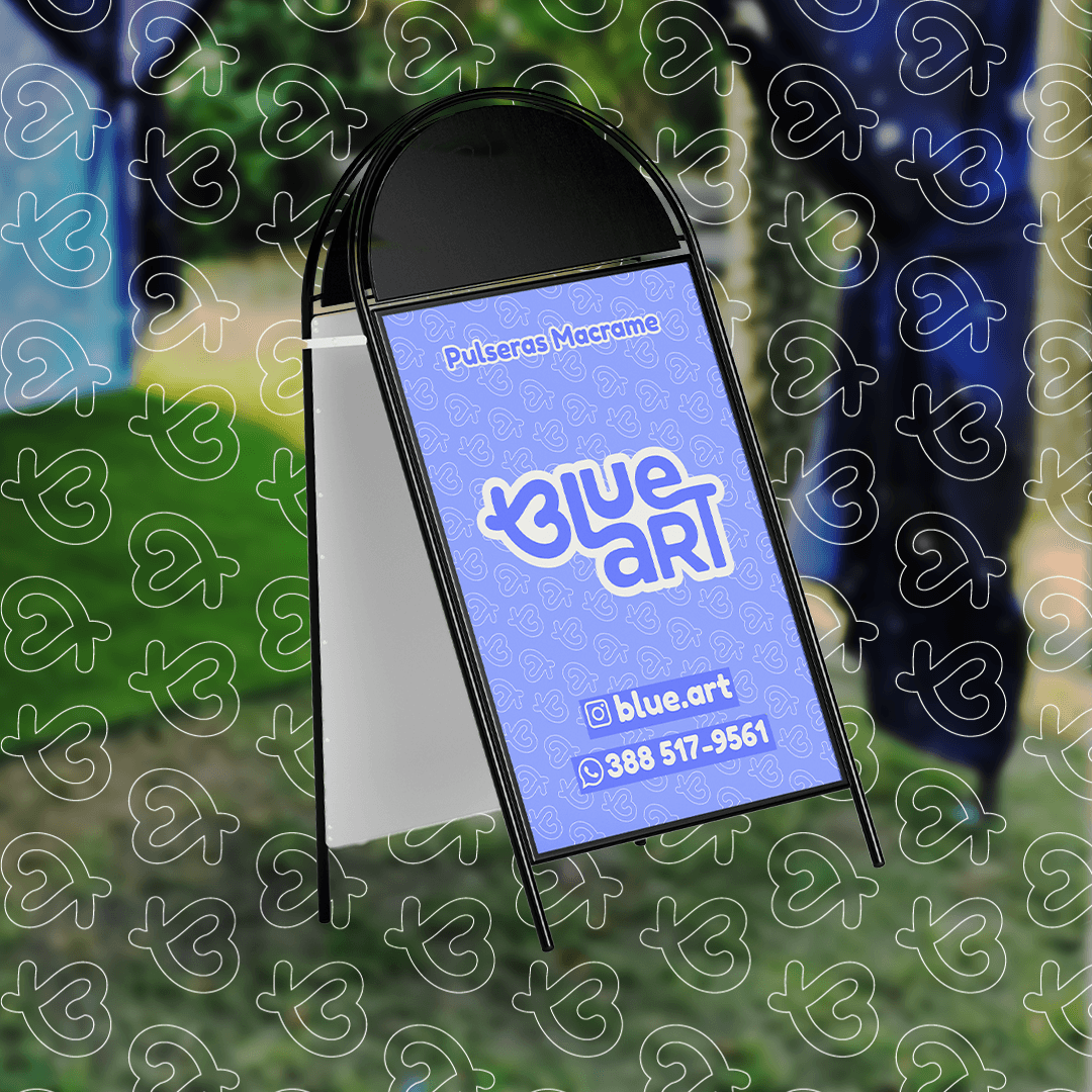 BANNER BLUE ART X WOLFIE 