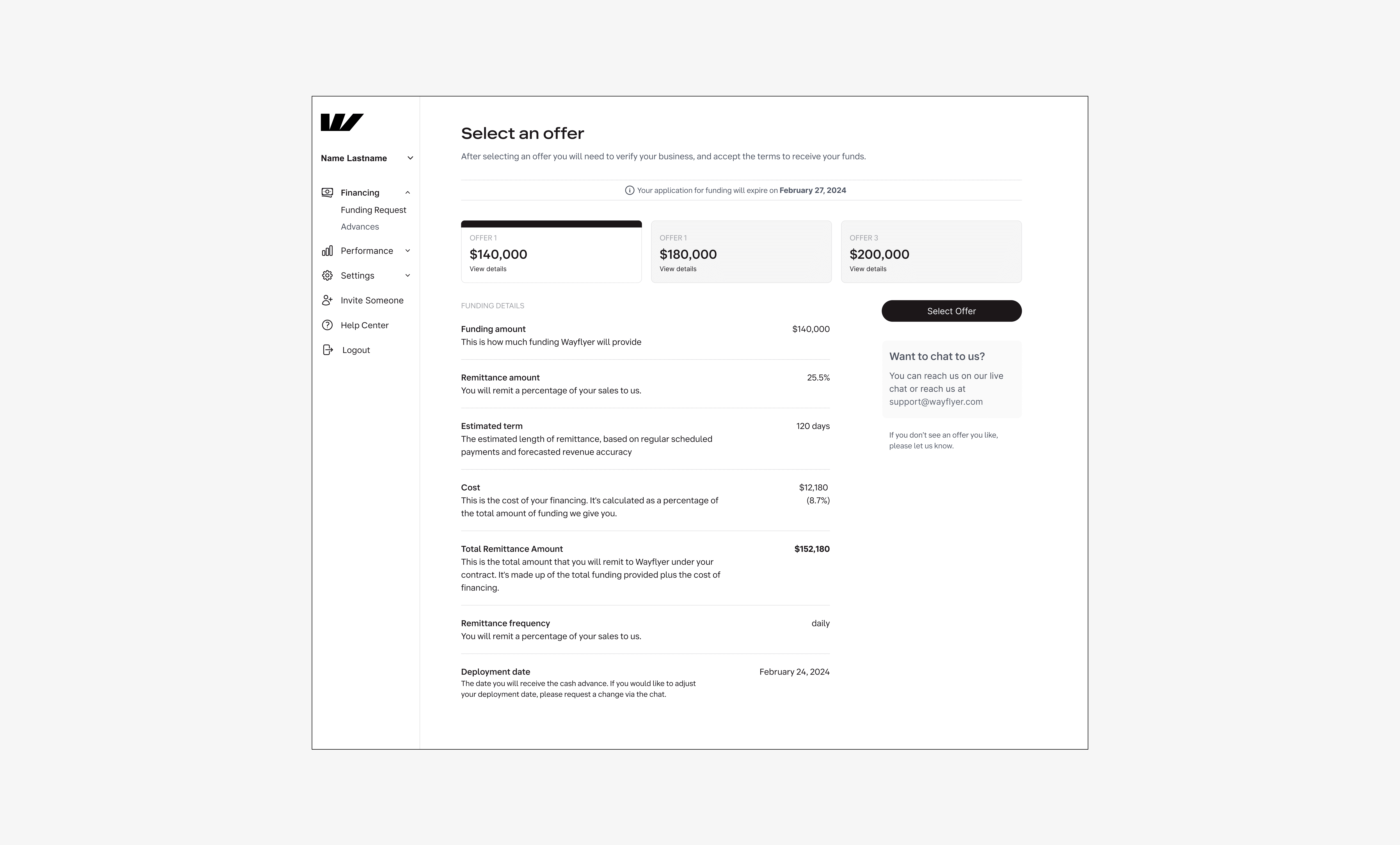 How offers looked before