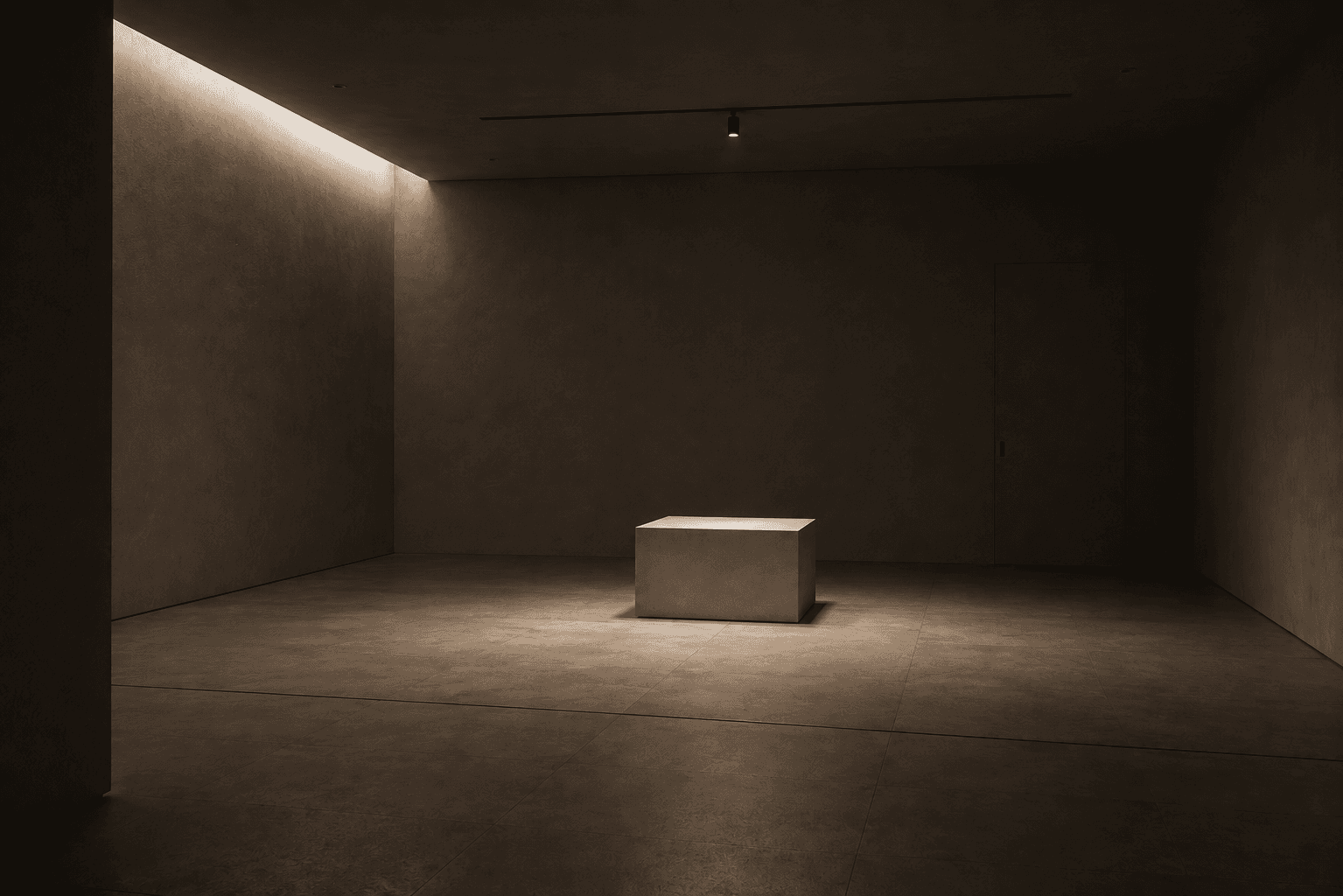 Two Solace objects stacked in a dark studio