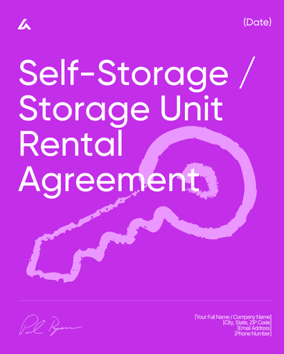 Self-Storage / Storage Unit Rental Agreement