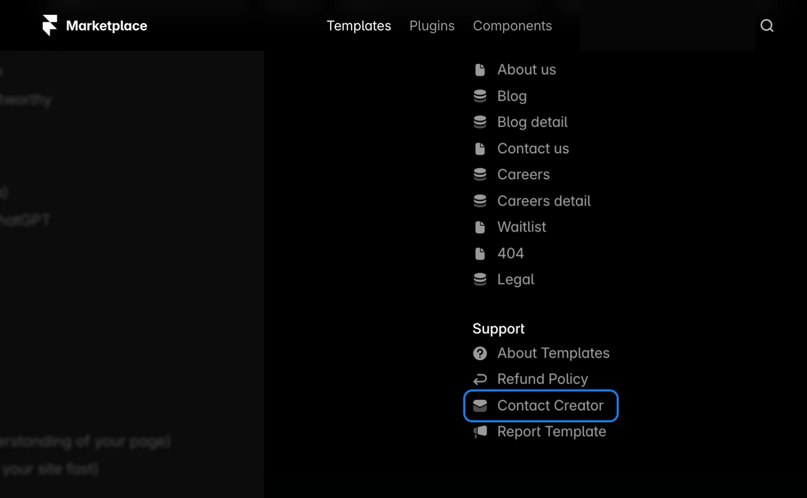 Contact creator 버튼이나 링크Contact creator 버튼이나 링크를 통해 환불하는 방법을 설명합니다.