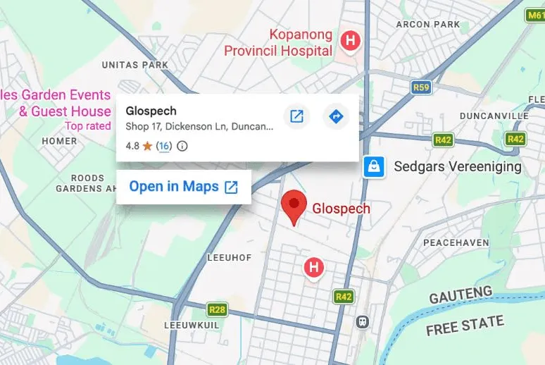 View Glospech's location on Google Maps