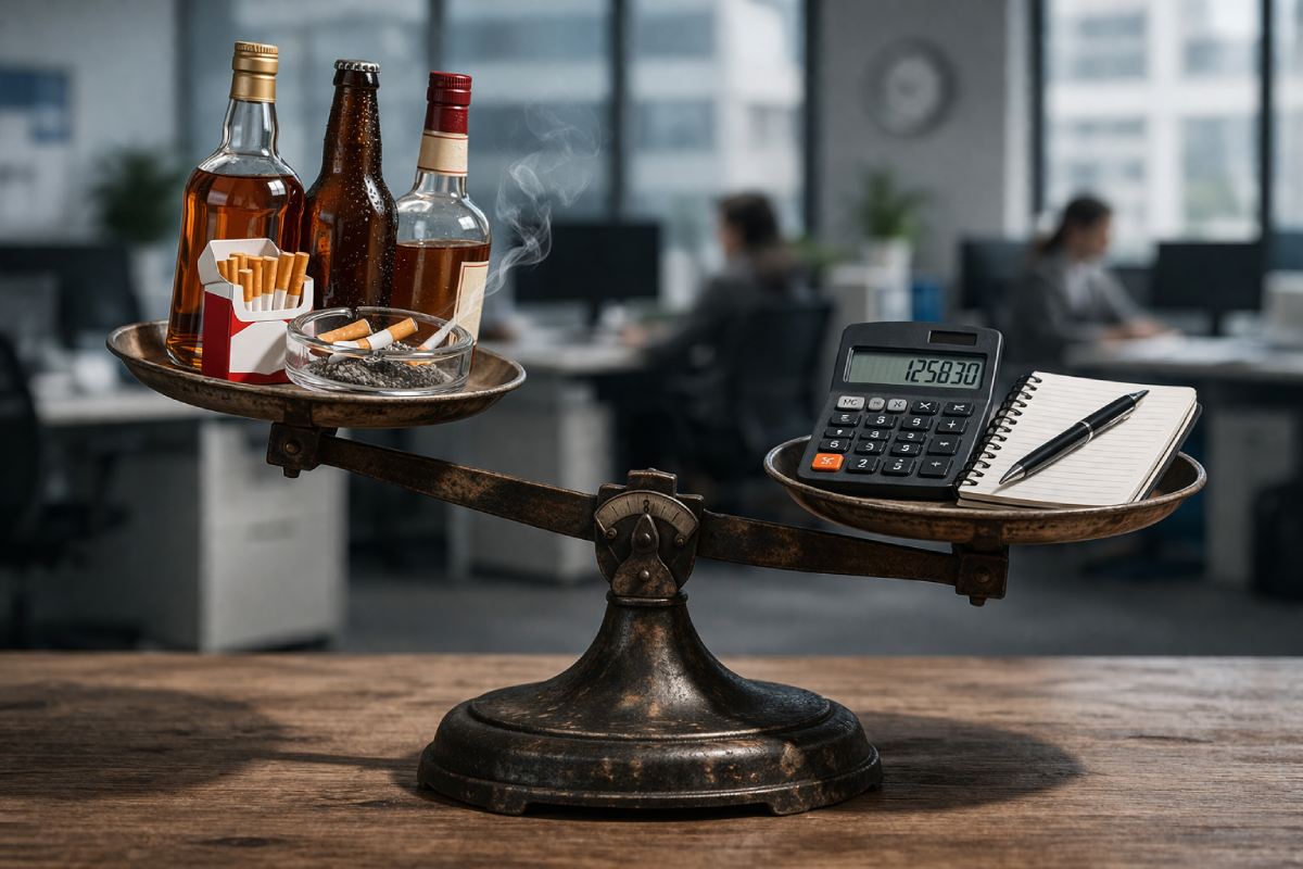 Adicciones impactan productividad