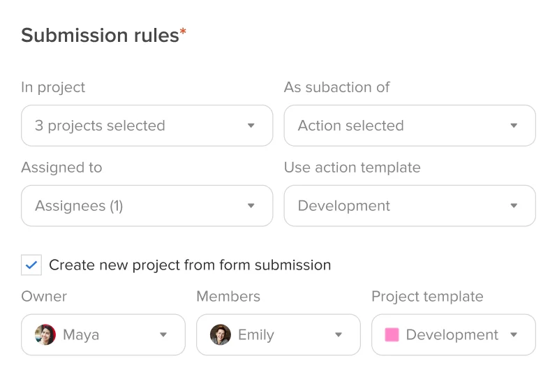 Form submission
