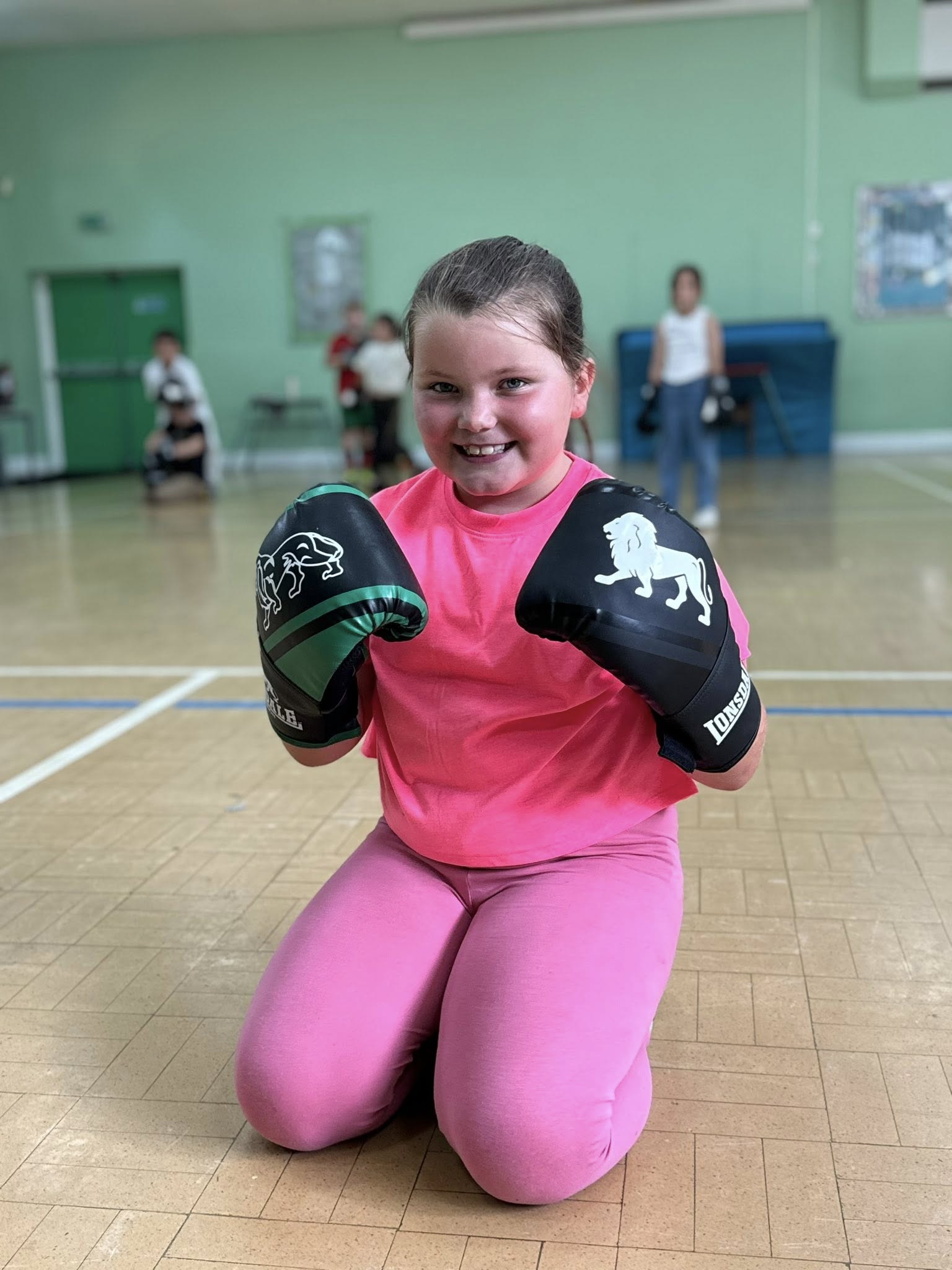 children playing soccer