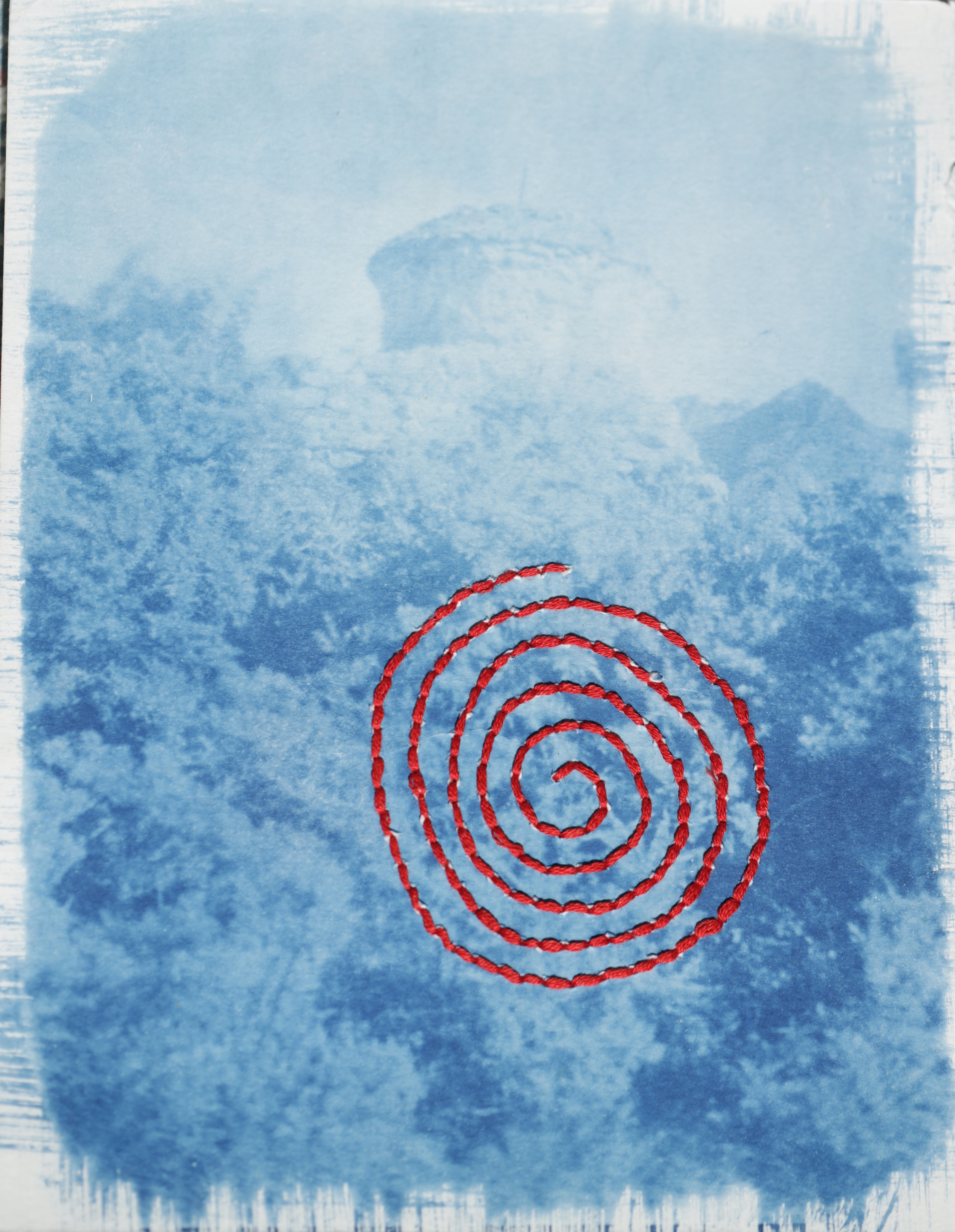 herd of sheep on road painting