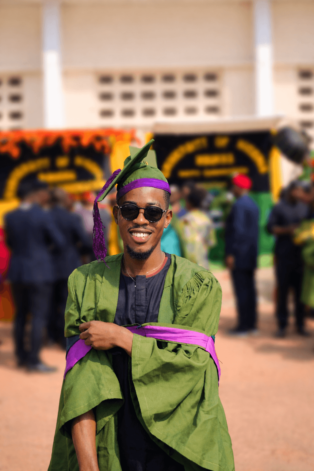 Daniel Ekeh - Web Designer and UI/UX Developer in Nigeria, pictured at university graduation