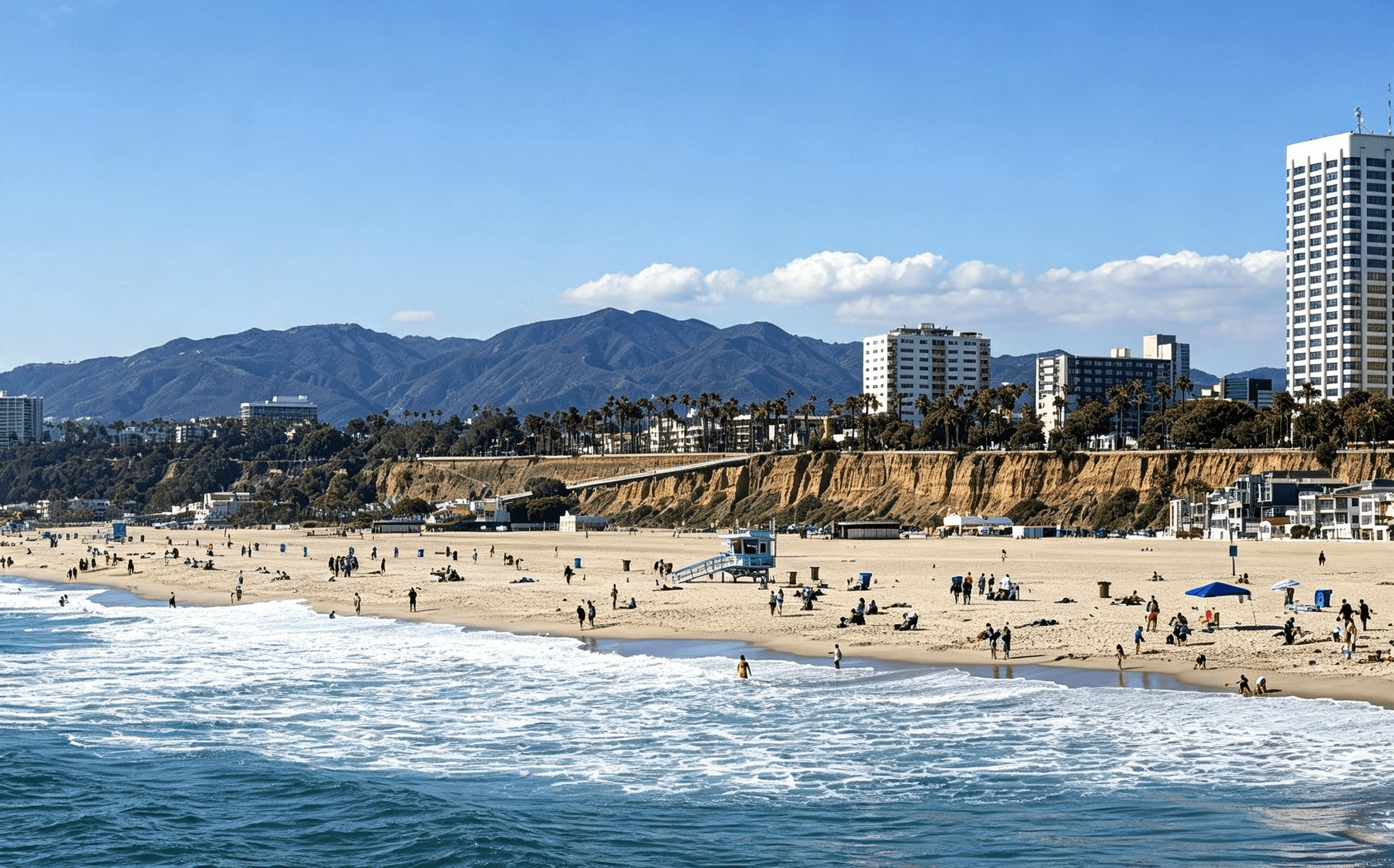 向往阳光海岸风光的 ITP 实习生,可以选择Santa Monica Beach, Los Angeles, California等温暖沿海地区的实习岗位