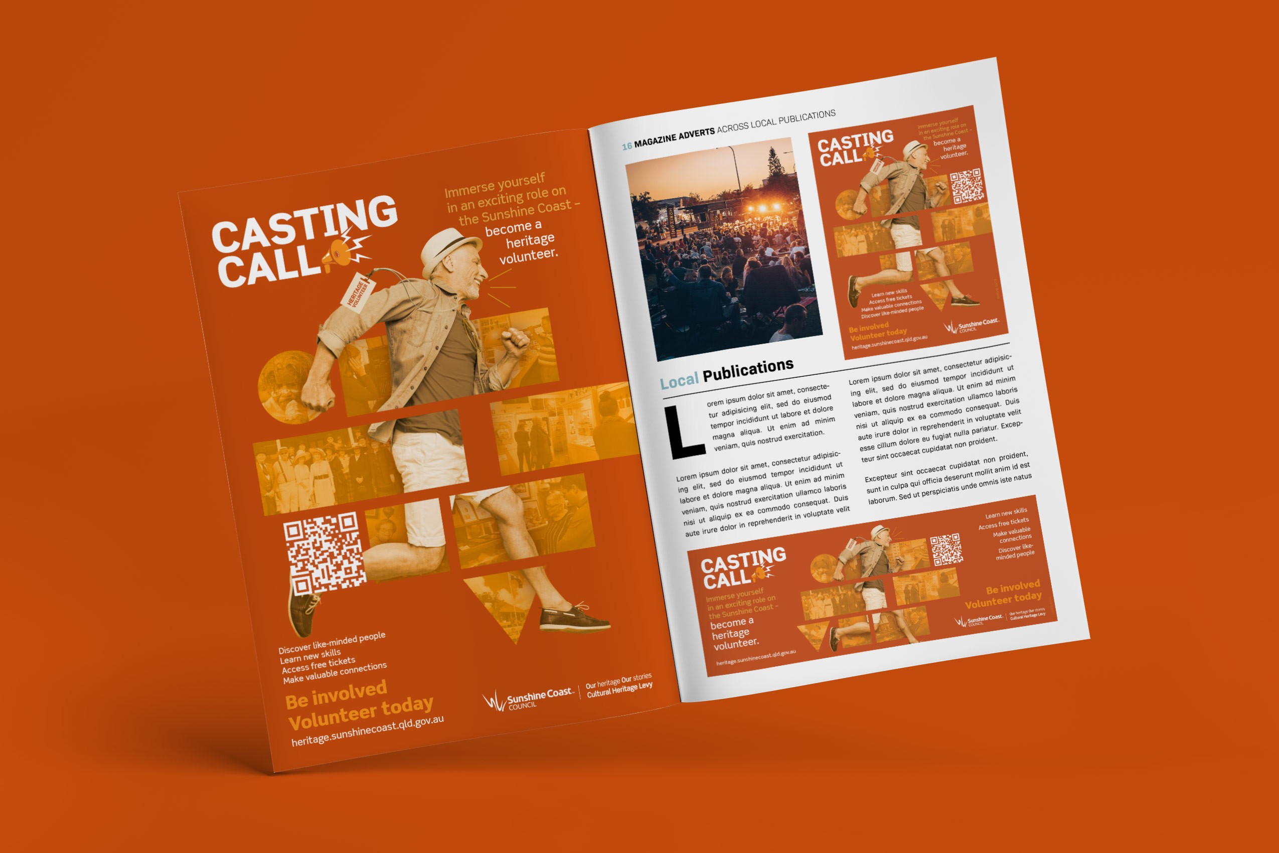 Volunteer magazine advert examples