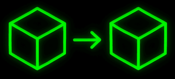 Abstract blue shapes create an interesting pattern.