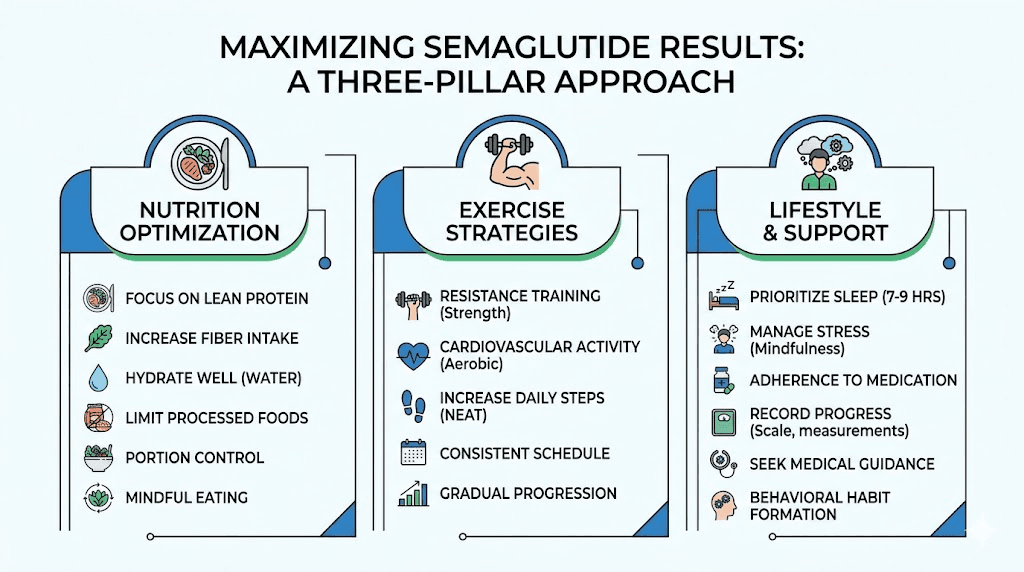 Three pillars of maximizing semaglutide weight loss results guide