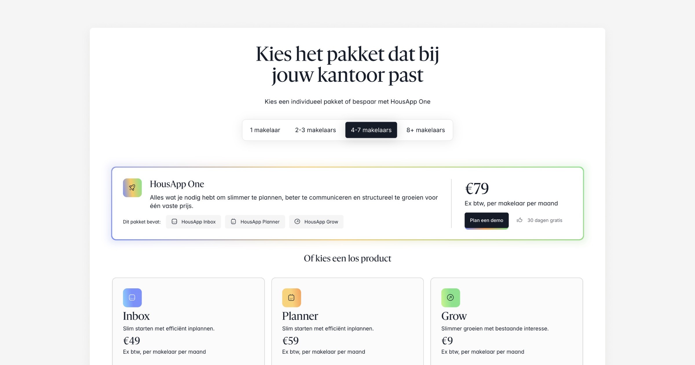 HousApp website overview