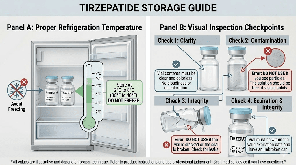 Proper tirzepatide storage and handling guide for maintaining dose accuracy