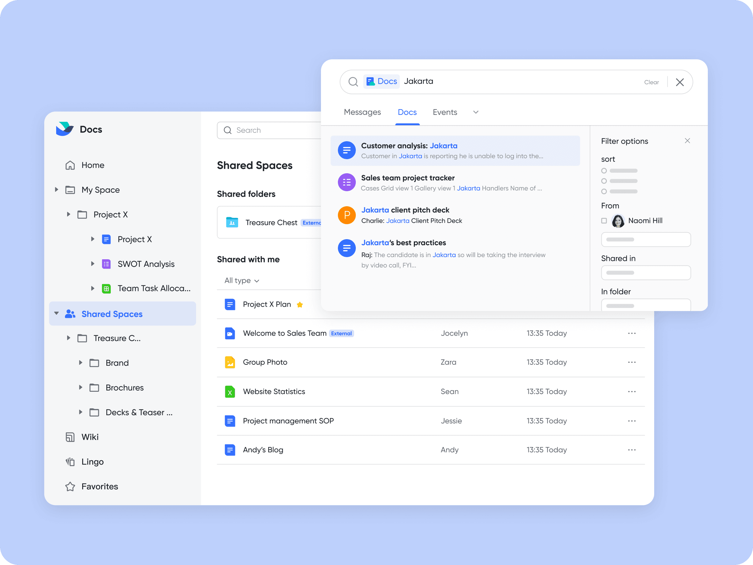 File management of Lark Docs