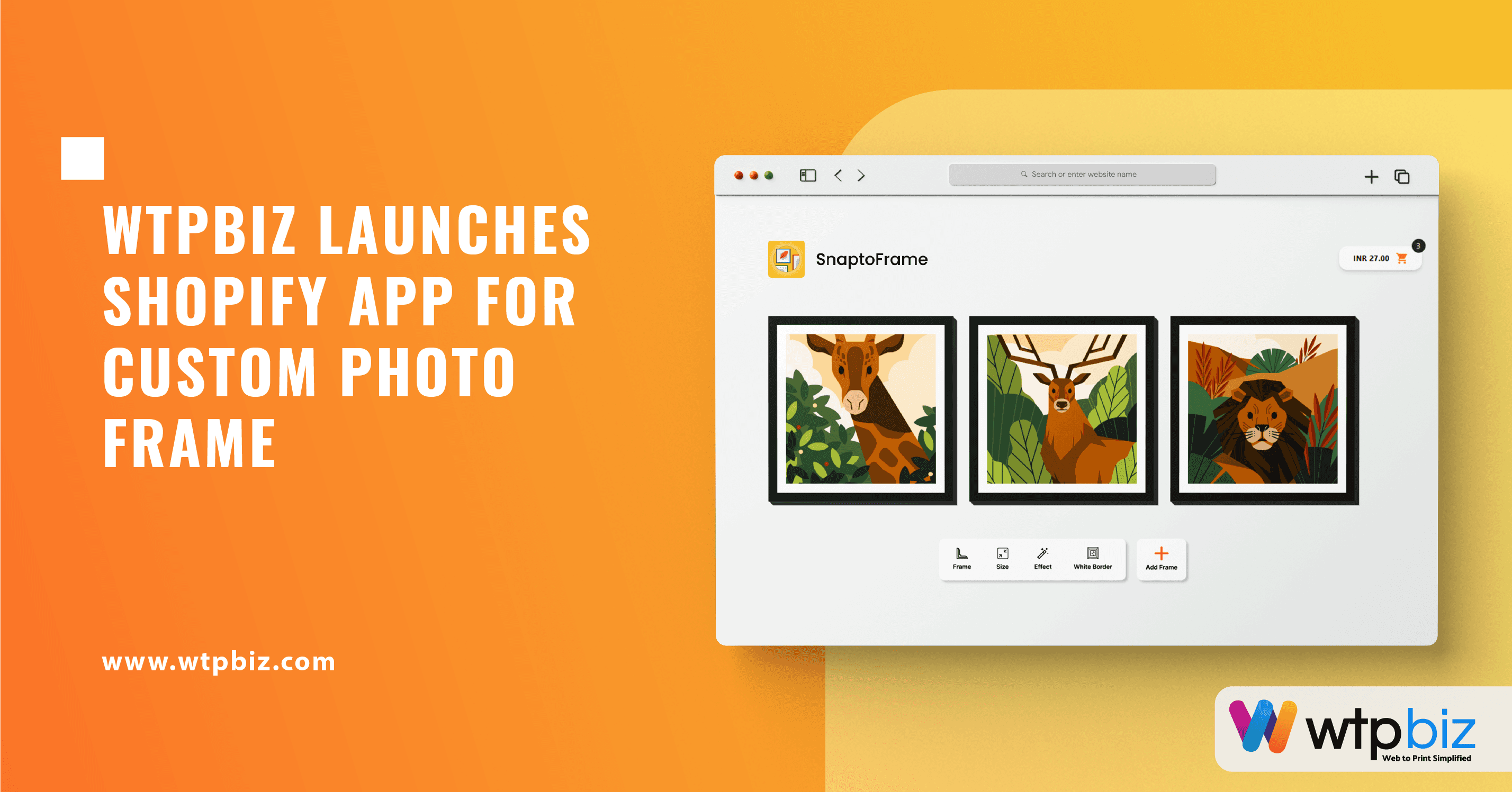 WTPBiz launches Shopify app for custom photo frame 