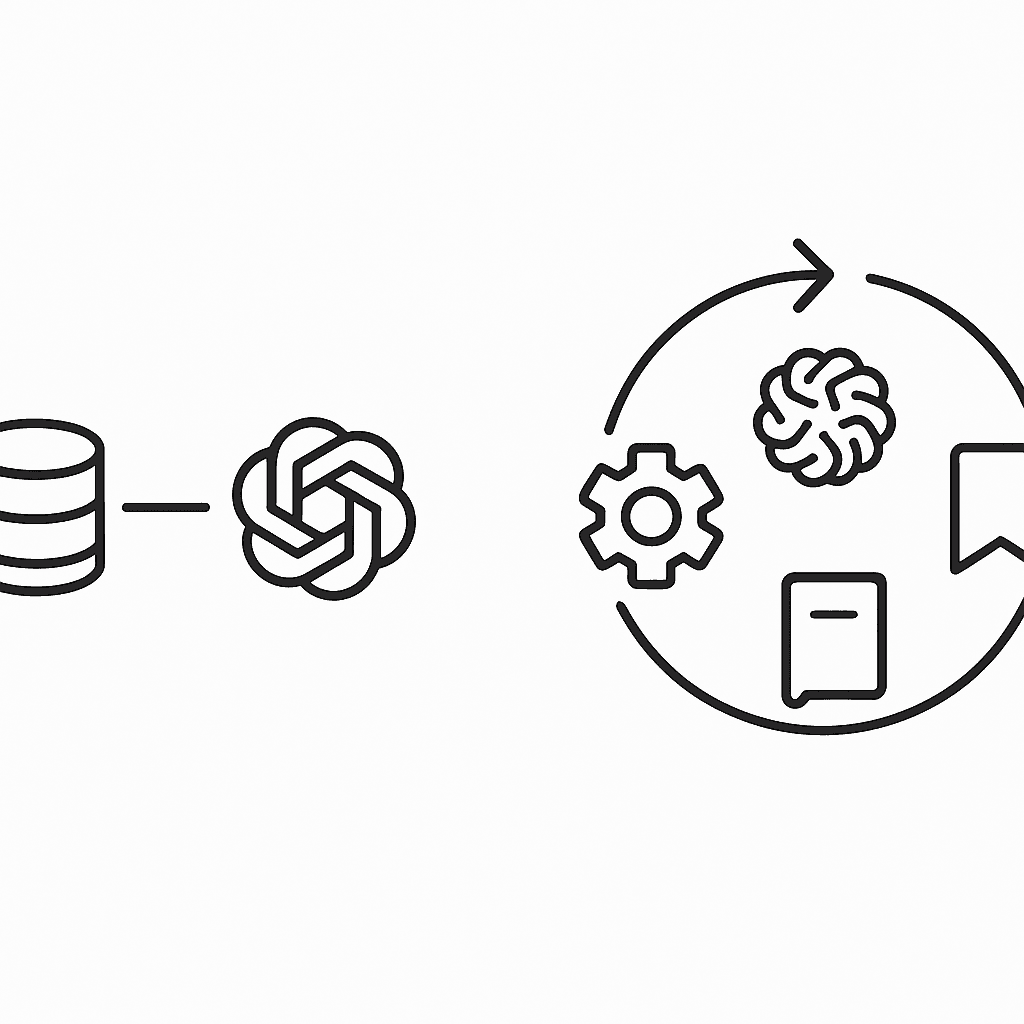 Comparative diagram contrasting basic RAG pipeline with advanced multi-step research agent improving citation accuracy