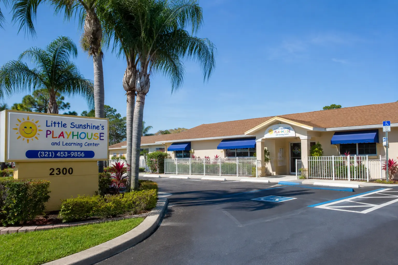 the outside of a child care center in florida