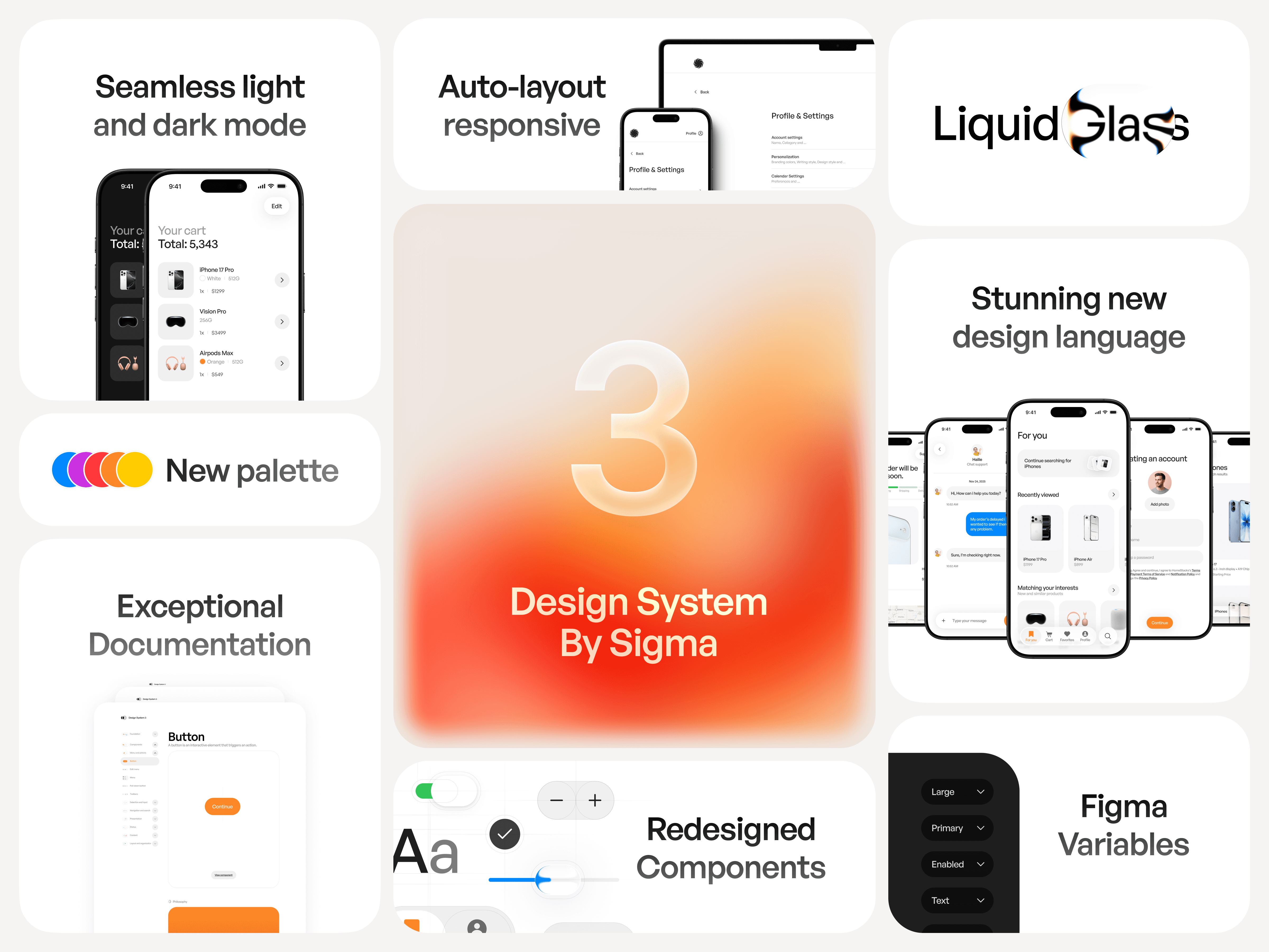 Sigma Design System 2 UI Kit in Figma