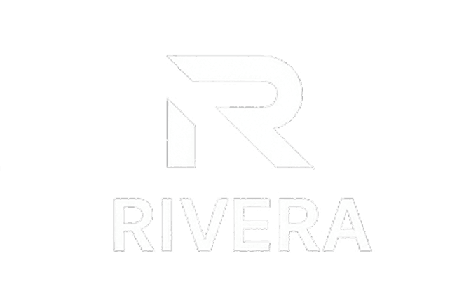 Logo featuring the word "RIVERA" with a stylized "R" next to it.