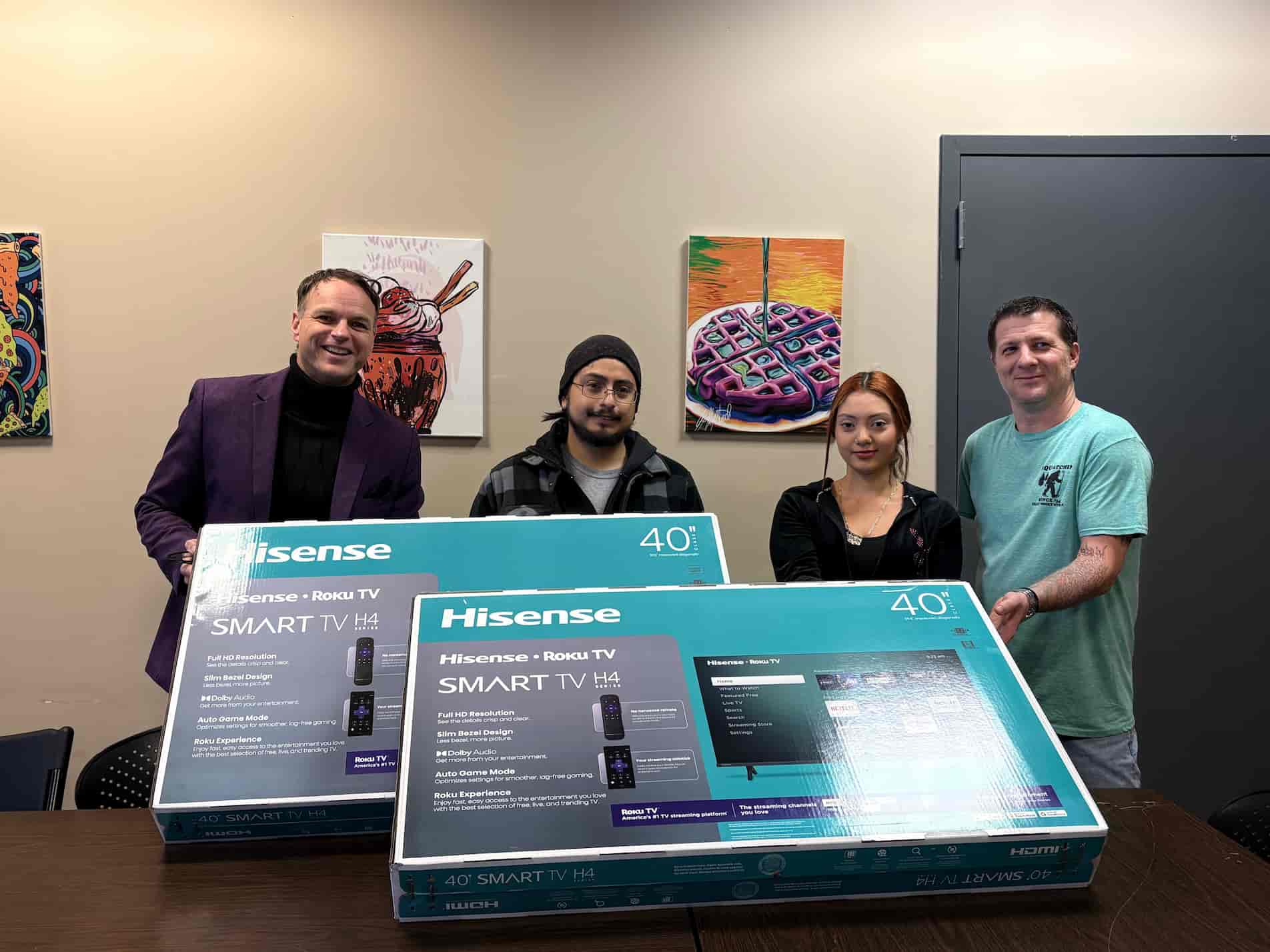 Portrait of portfolio creator – back view