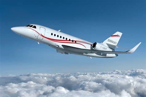 The Falcon 2000 family is a series of business jets manufactured by Dassault Aviation.      The Falcon 2000 family includes several models, including the Falcon 2000, Falcon 2000EX, Falcon 2000LX, Falcon 2000S, and Falcon 2000LXS.     The Falcon 2000 is a long-range, twin-engine business jet that can seat up to 10 passengers. It has a range of 3,350 nautical miles and a top speed of Mach 0.84.   The Falcon 2000EX is an extended-range version of the Falcon 2000, with a range of 4,000 nautical miles.   The Falcon 2000LX is a further upgraded version with an even longer range of 4,750 nautical miles.  The Falcon 2000S is a shorter-range variant with a range of 3,350 nautical miles. It has a maximum cruising altitude of 41,000 feet and can reach a top speed of Mach 0.84.   The Falcon 2000LXS is an upgraded version of the Falcon 2000S, with a range of 4,000 nautical miles.     All models in the Falcon 2000 family feature advanced avionics, including Dassault's EASy II flight deck, which includes a synthetic vision system, a head-up display, and an enhanced vision system.      The aircraft also feature a spacious cabin, with amenities such as a full-service galley, a private lavatory, and a generous baggage compartment.