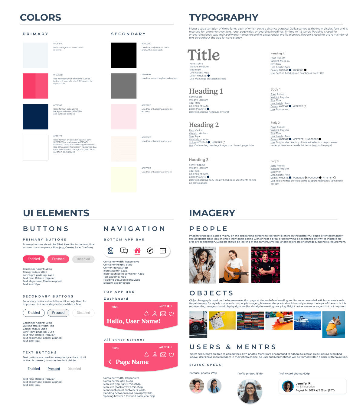 Preview image of design system document