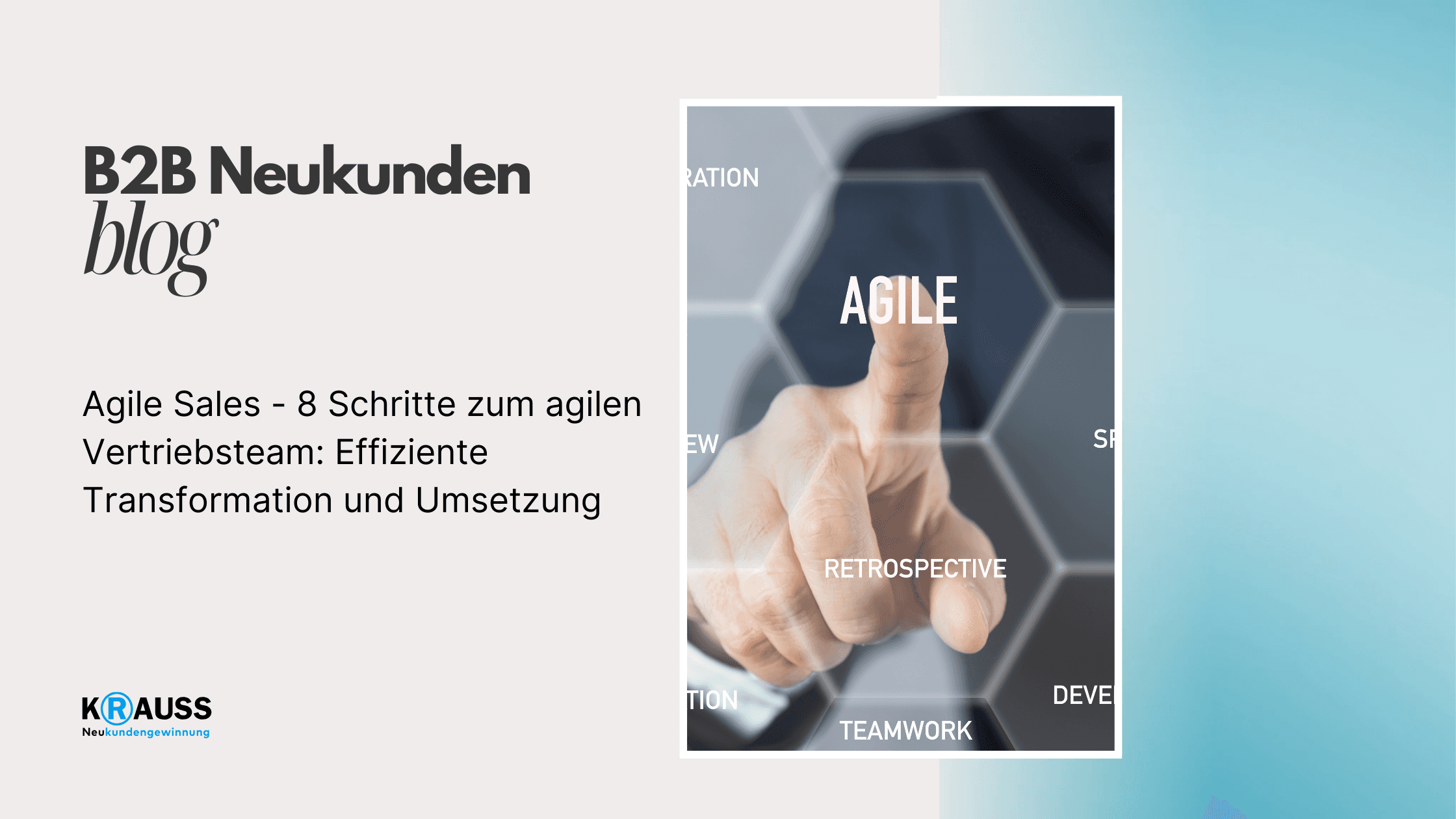 Agile Sales - 8 Schritte zum agilen Vertriebsteam: Effiziente Transformation und Umsetzung