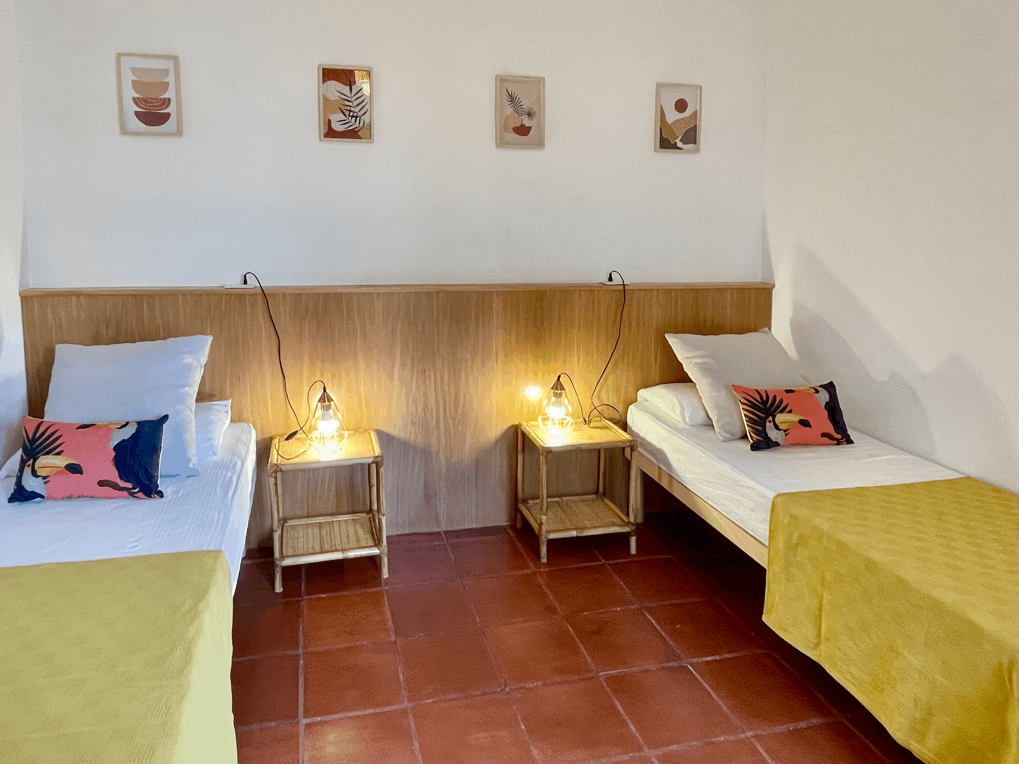 Camera da letto con letti singoli del Trilocale Casa Lia