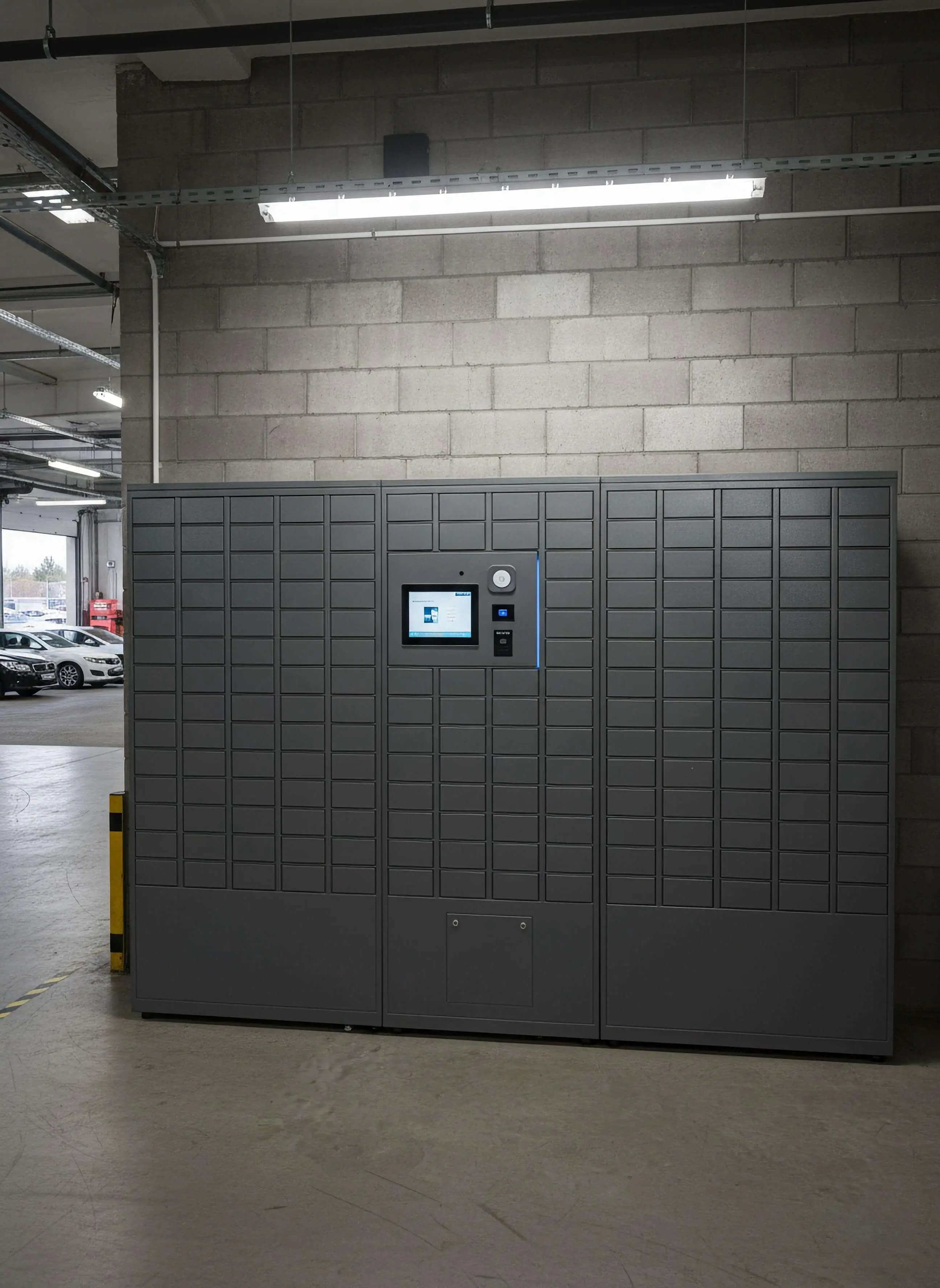 Automated asset management lockers for tools and equipment tracking.