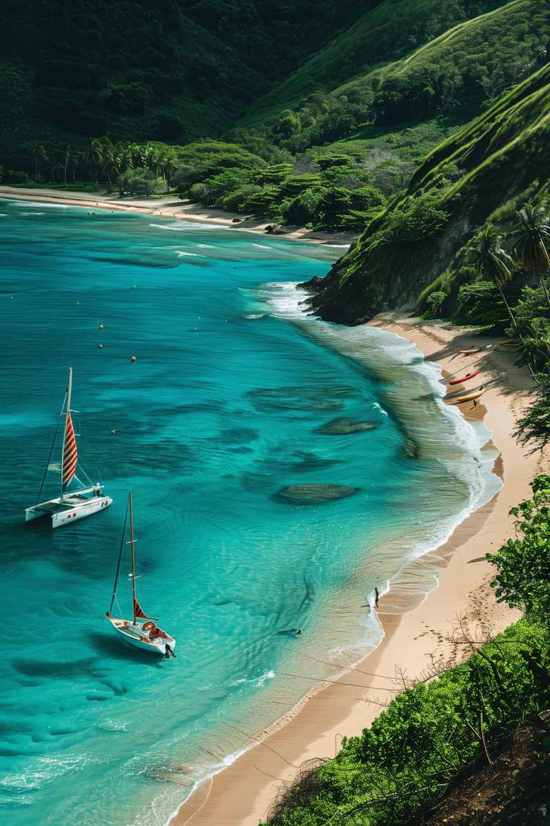 Top angle high view of drone on beach